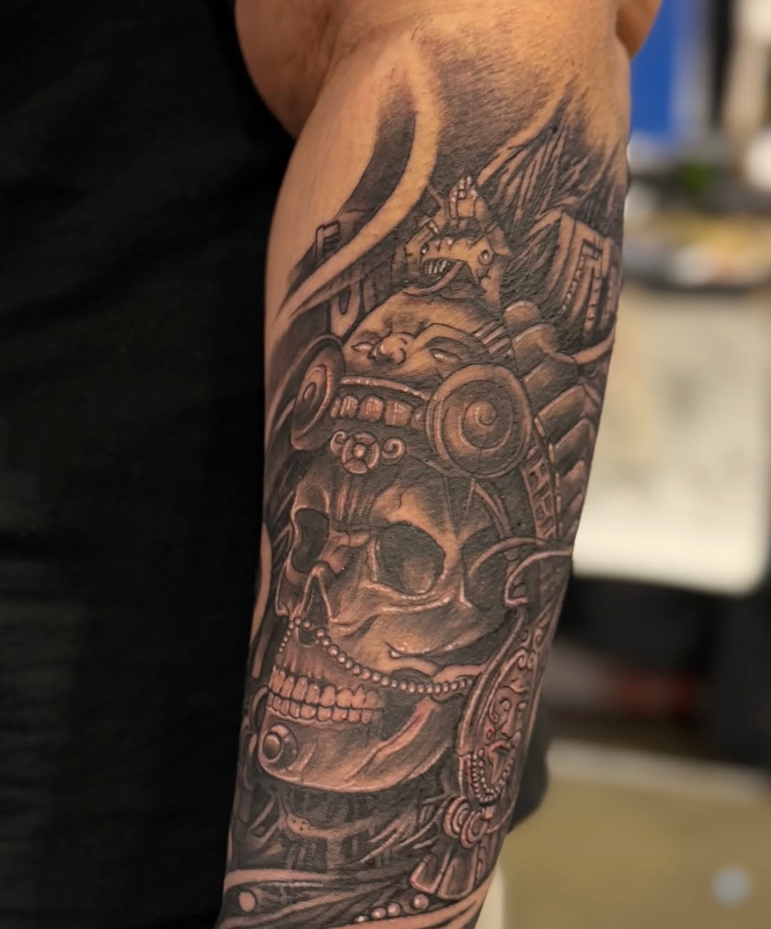 Tattoo by @tat2caps602 โ realism, black_and_grey