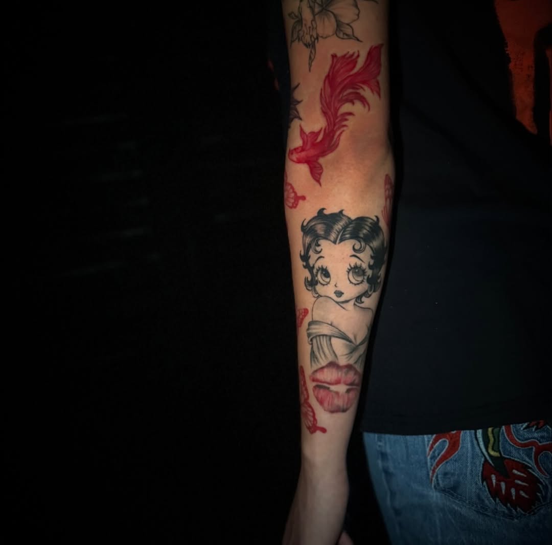 Tattoo by @sad_girl_tattoos — new_school, anime