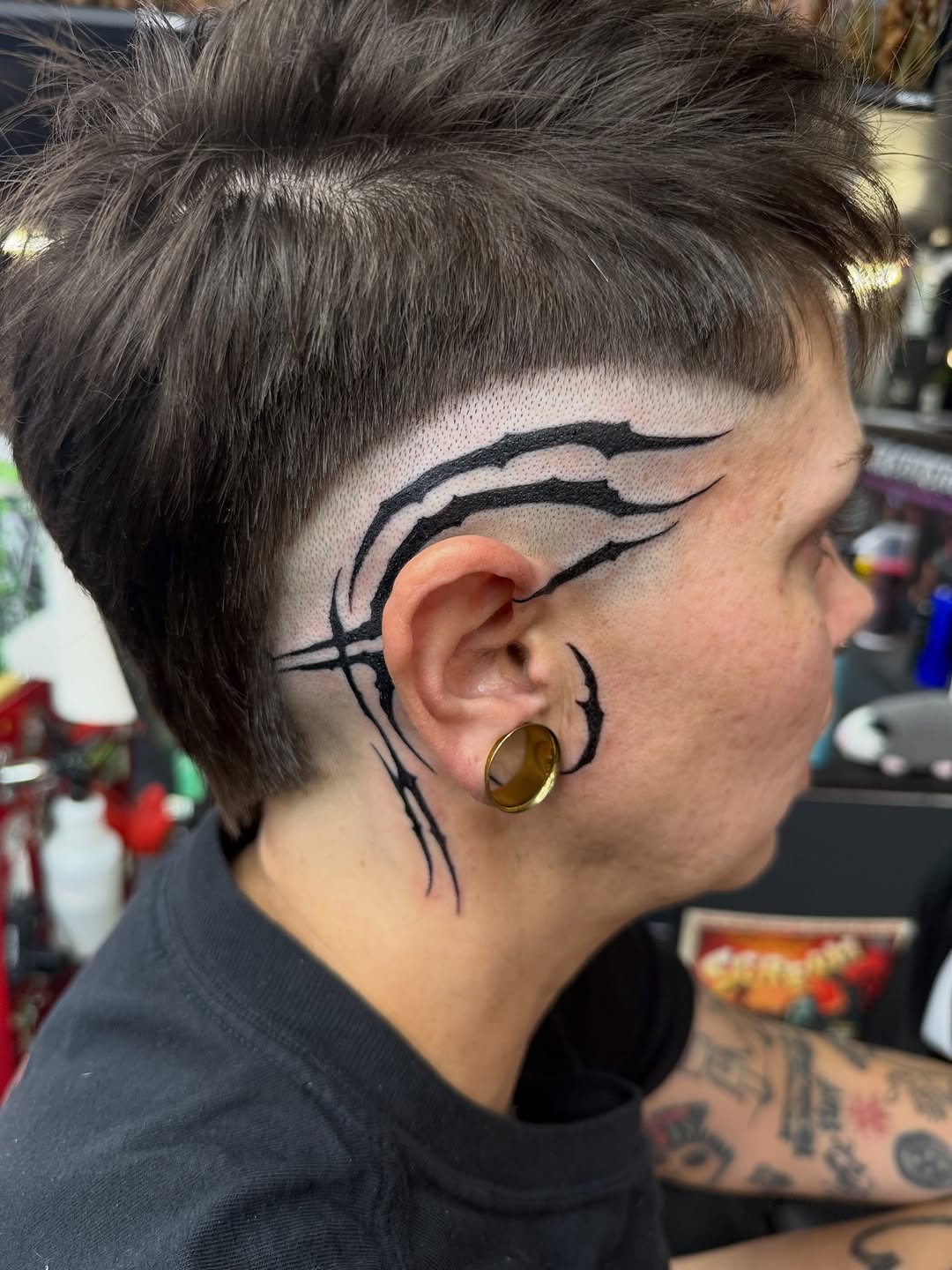 Tattoo by @justnic_ink13 — blackwork, tribal