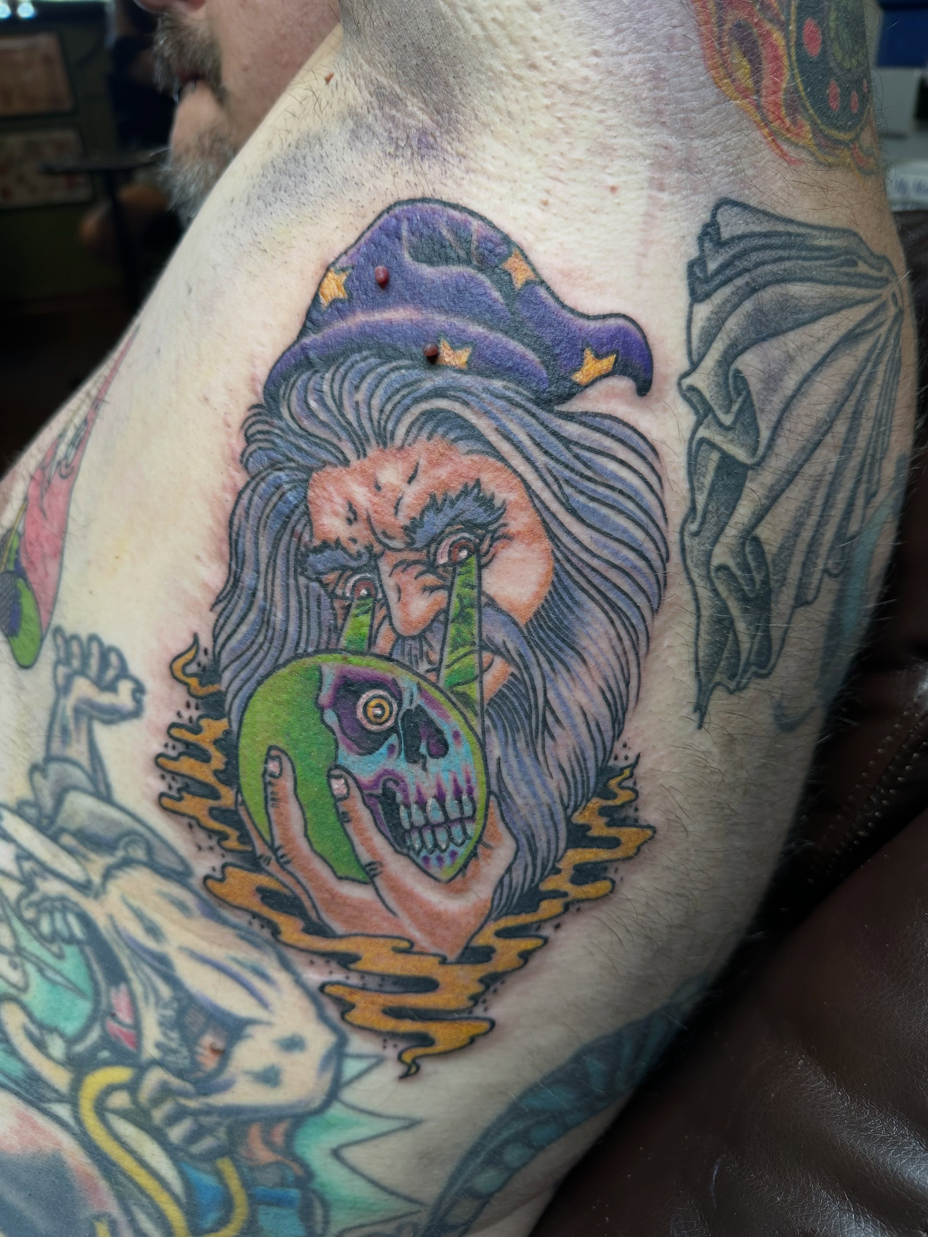 Tattoo by @jr1_machines — american_traditional, dotwork