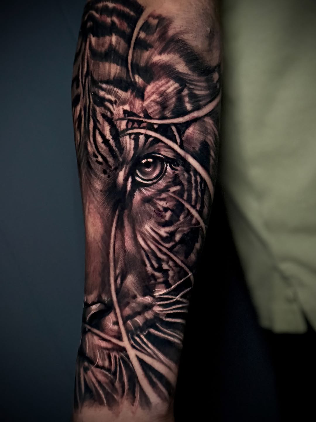 Tattoo by @kat_tattooer — realism, black_and_grey