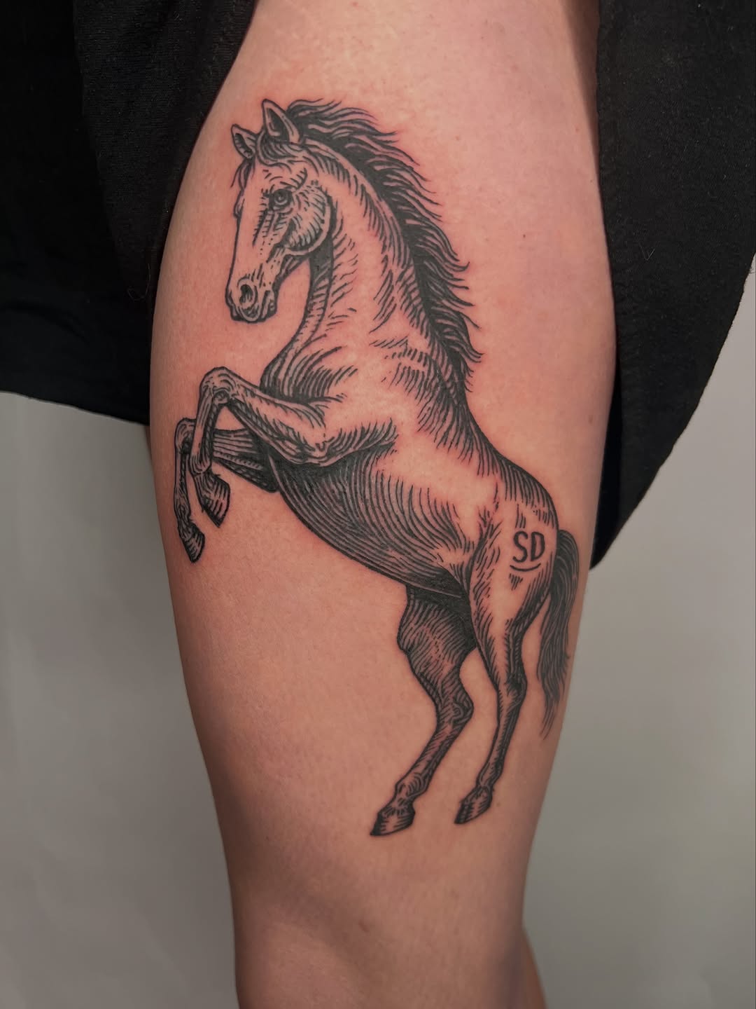 Tattoo by @futurefires42 — black_and_grey, illustrative