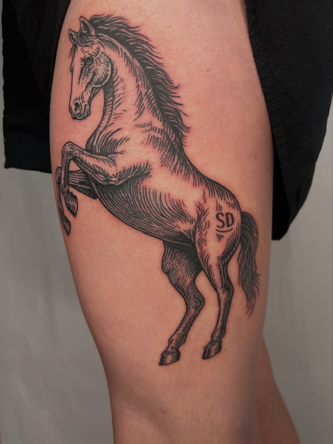 Tattoo by @futurefires42 — black_and_grey, illustrative