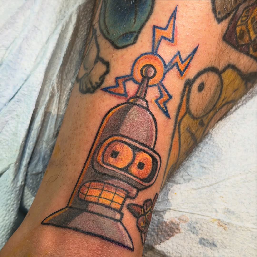 Tattoo by @coryhaberman — new_school, anime