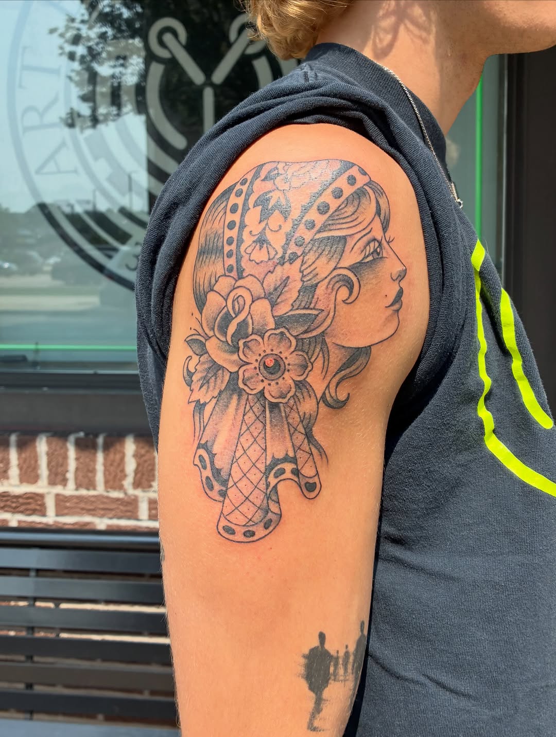 Tattoo by @energydrinkonthefloor — american_traditional, black_and_grey
