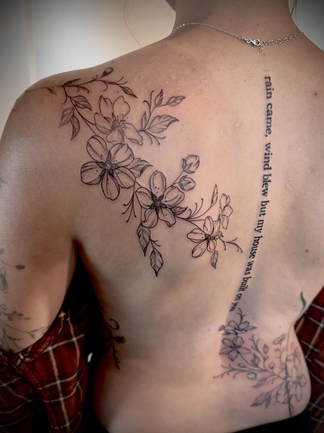 Tattoo by @christen_wolfe — fine_line, lettering_script