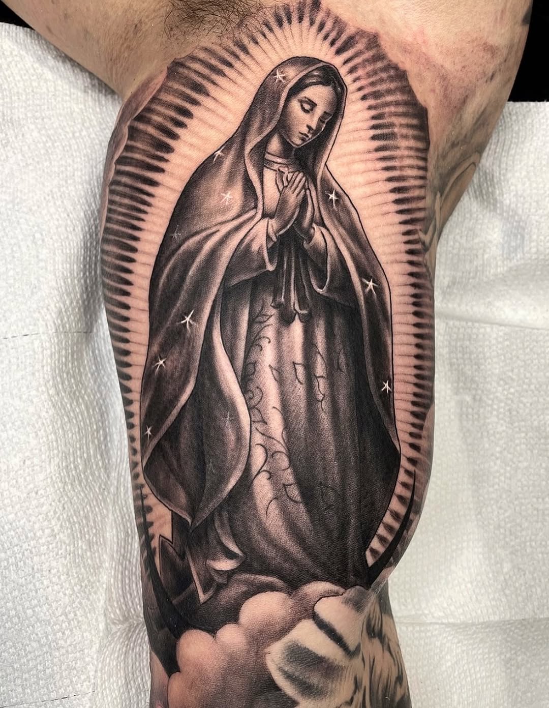 Tattoo by @alexorteez — black_and_grey, realism