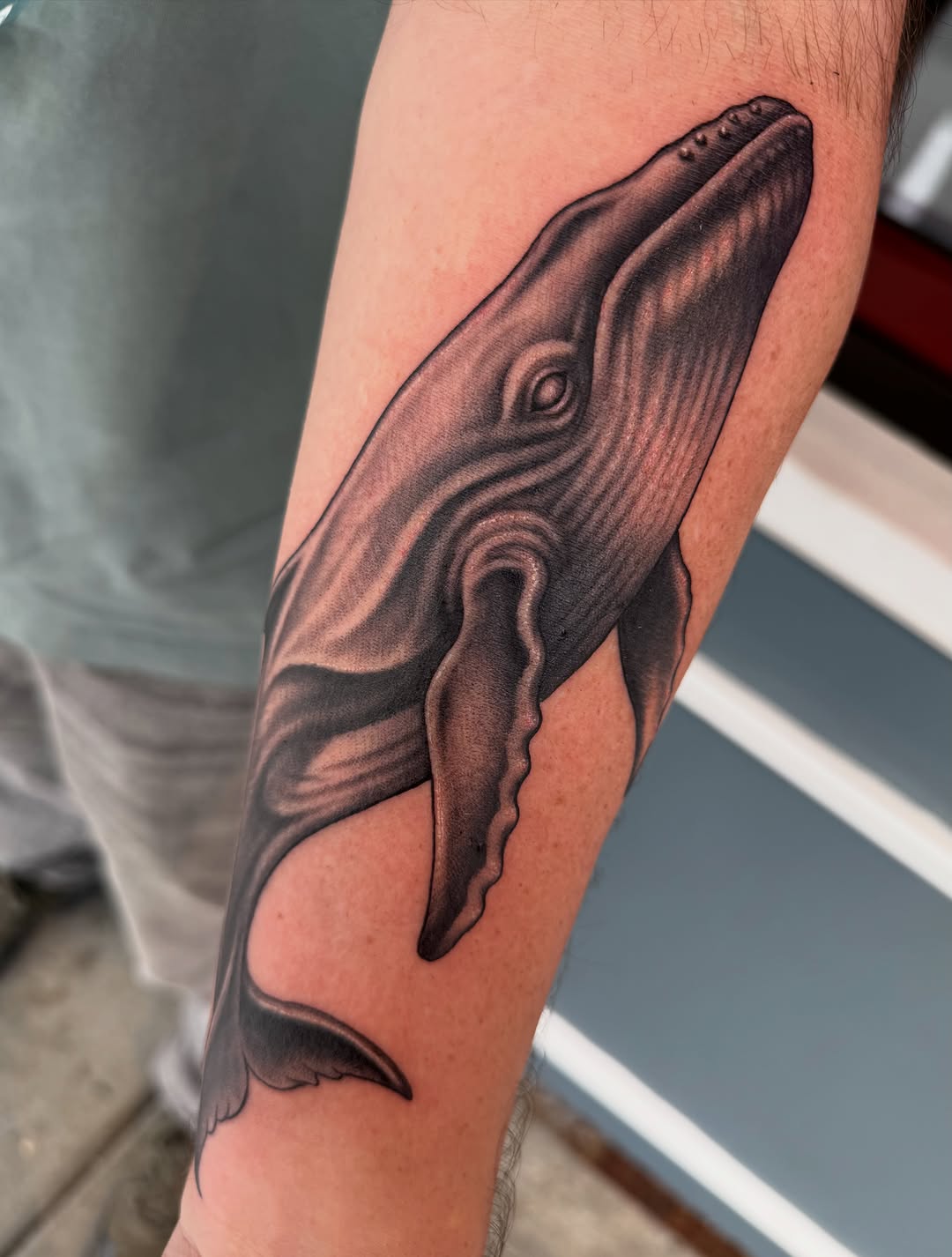 Tattoo by @aintnothinbutagthang817 — black_and_grey, realism