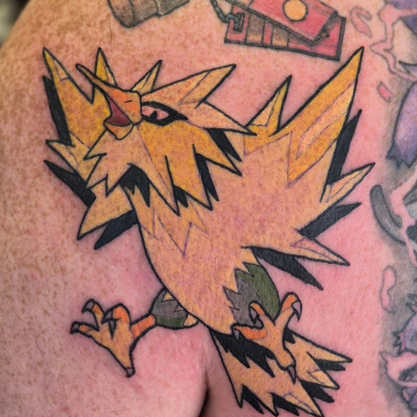 Dragon American traditional tattoo on the forearm by Bobby H