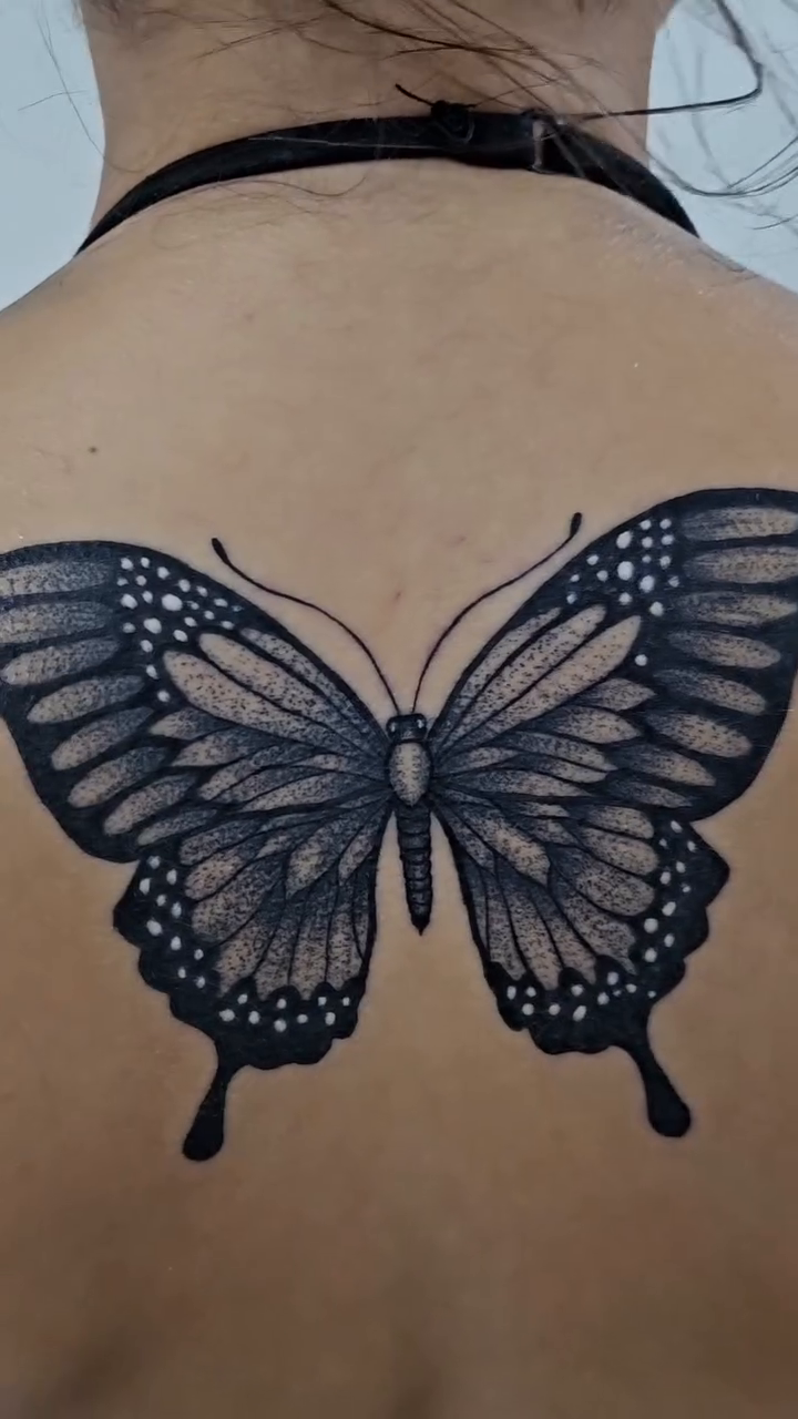 Tattoo by @kmotattoos — dotwork, black_and_grey