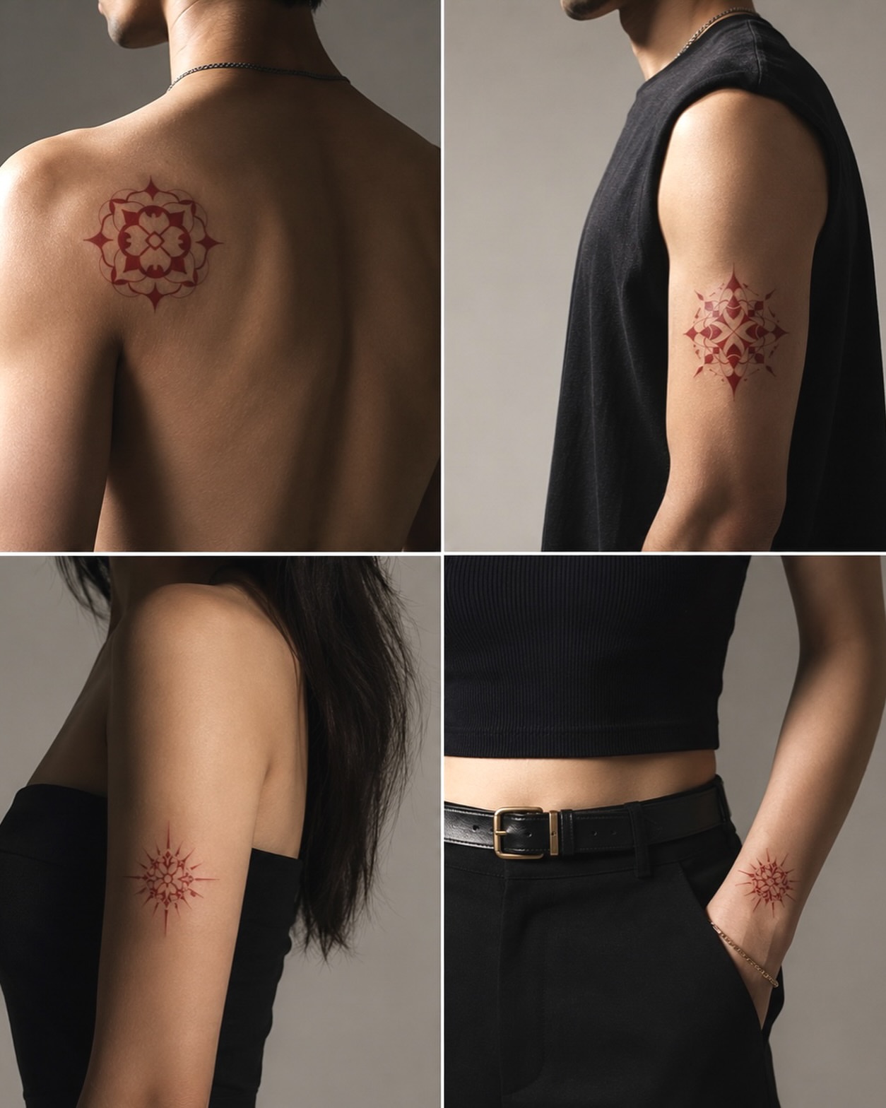 Geometric pattern geometric tattoo on the back by Vu Nguyen