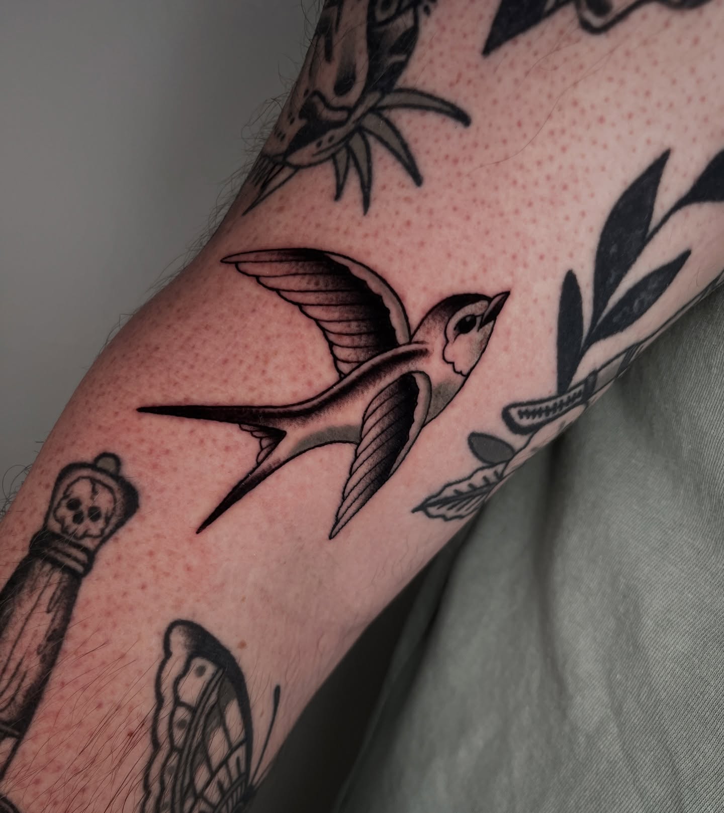 Tattoo by @tattoosbyjordanhunt — american_traditional, black_and_grey