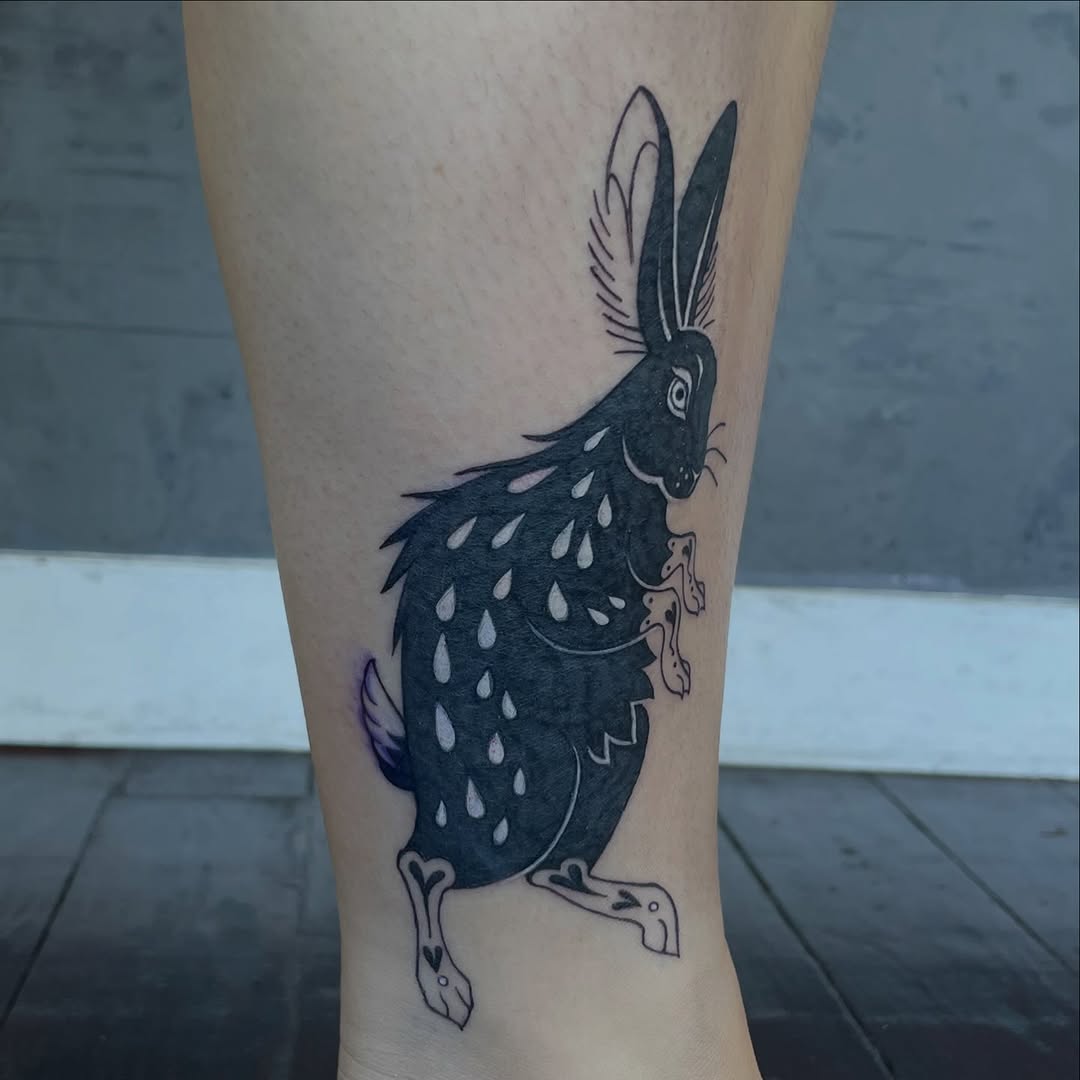 Tattoo by @alzster — blackwork, illustrative