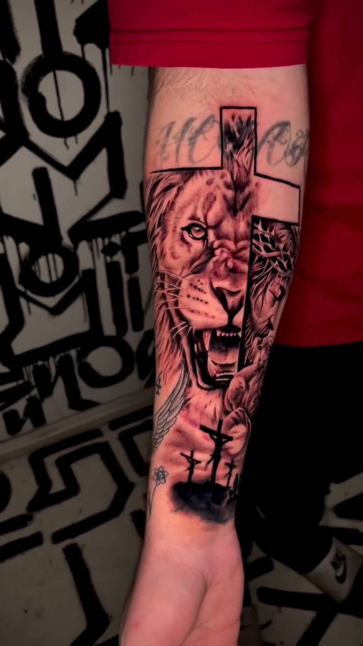 Chicano tattoo on the forearm by Nick Andrade Las Vegas Tattoo Artist