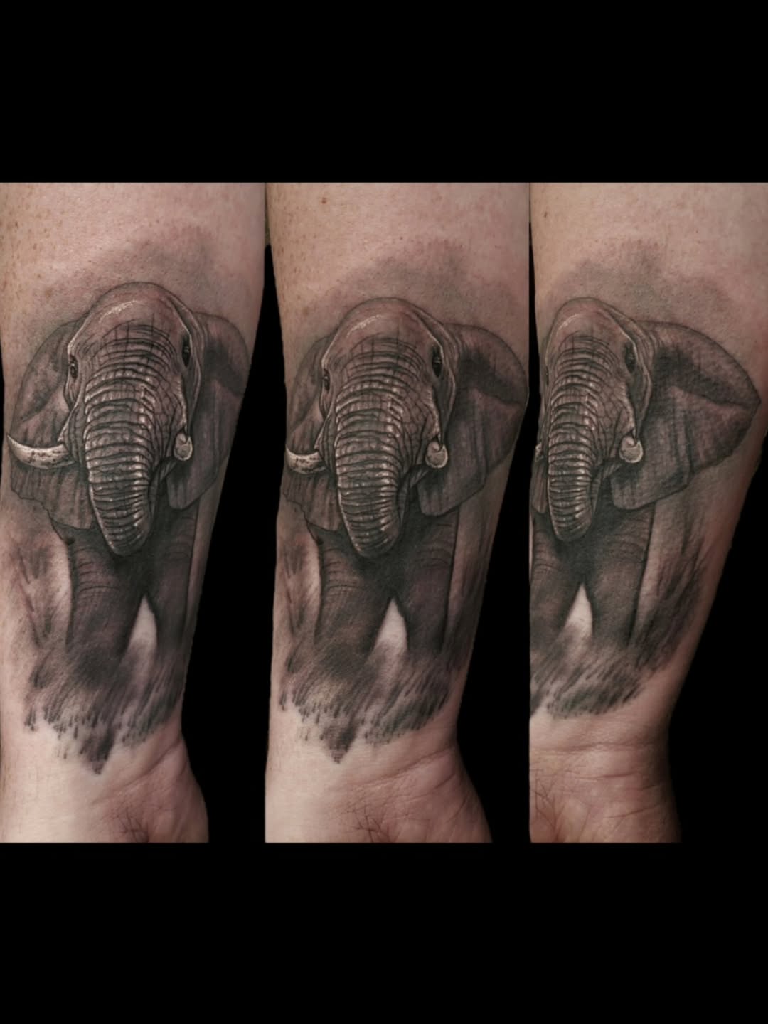Tattoo by @lmt_customink — realism, black_and_grey