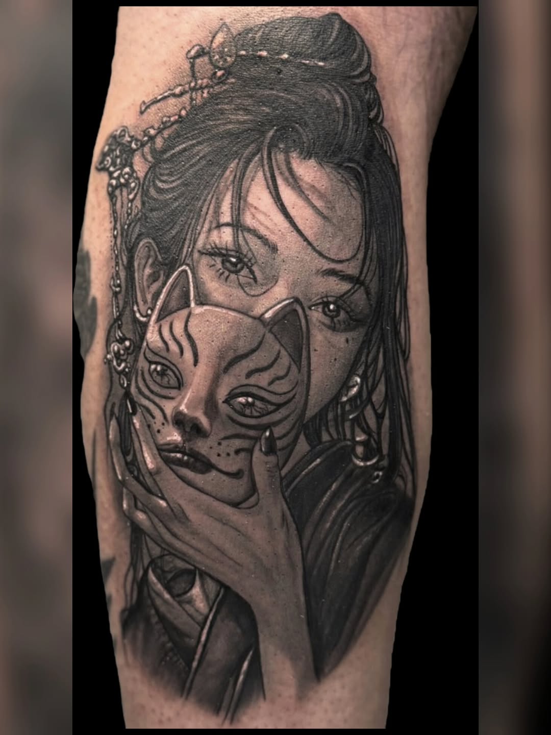 Tattoo by @lmt_customink — black_and_grey, realism
