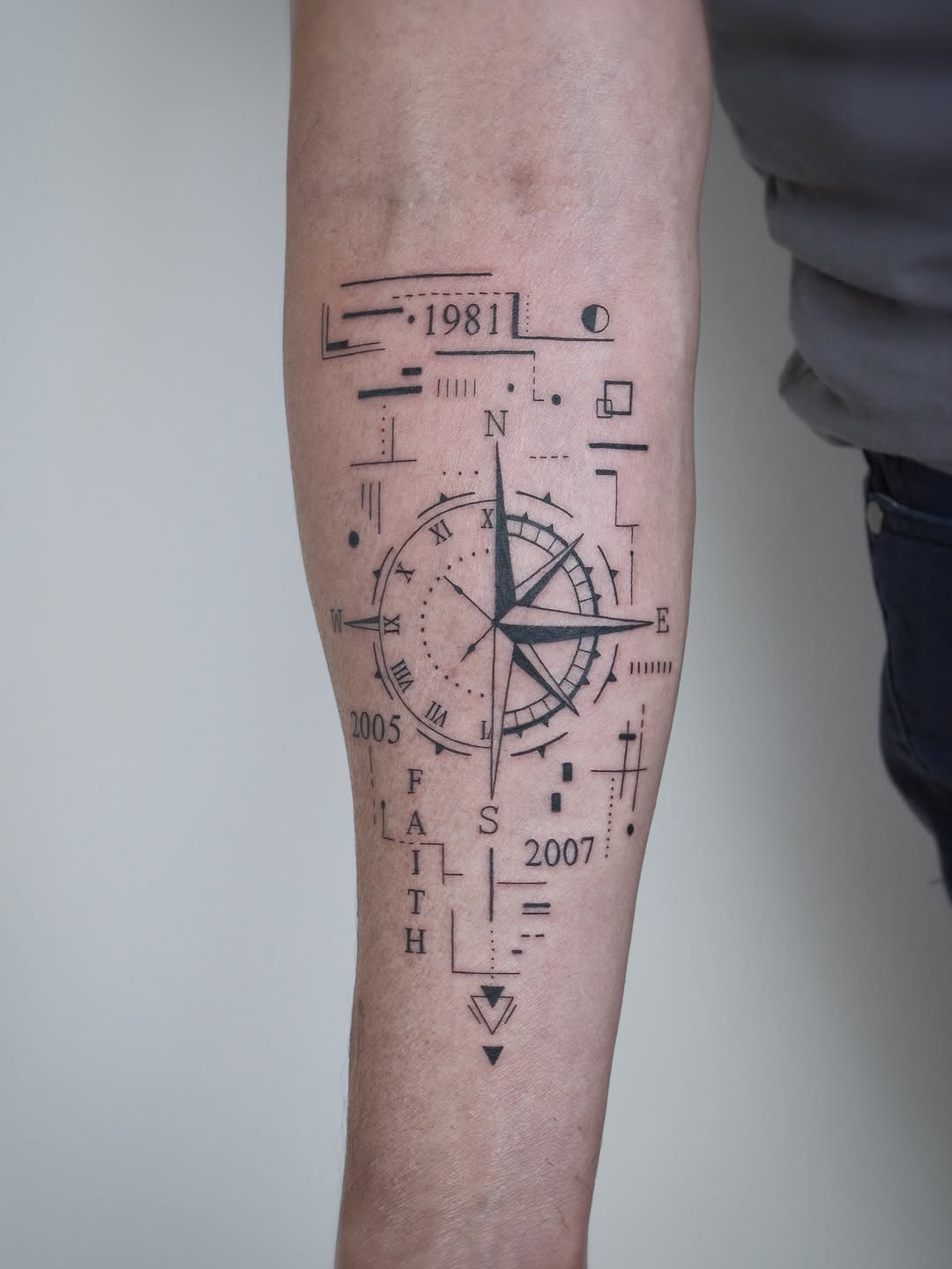Tattoo by @jadyntattooer — geometric, lettering_script