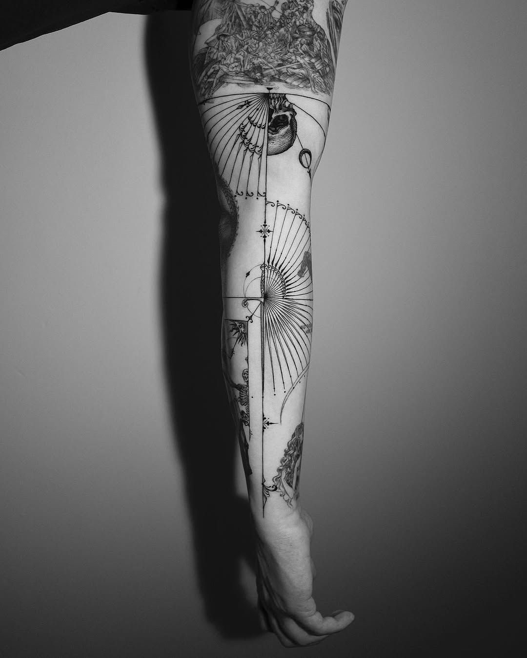 Tattoo by @jeon______ — geometric, blackwork