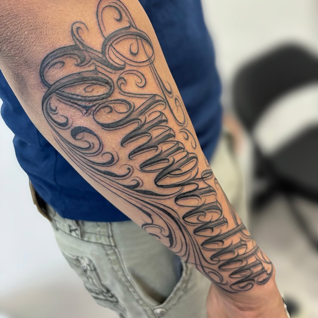 Tattoo by @tattoosbyalexander โ lettering_script