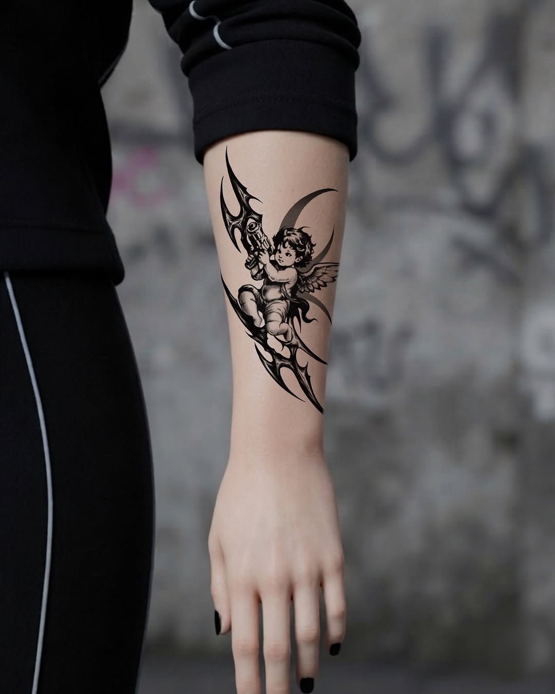 Tattoo by @snako_tattoo — black_and_grey, dark_realism