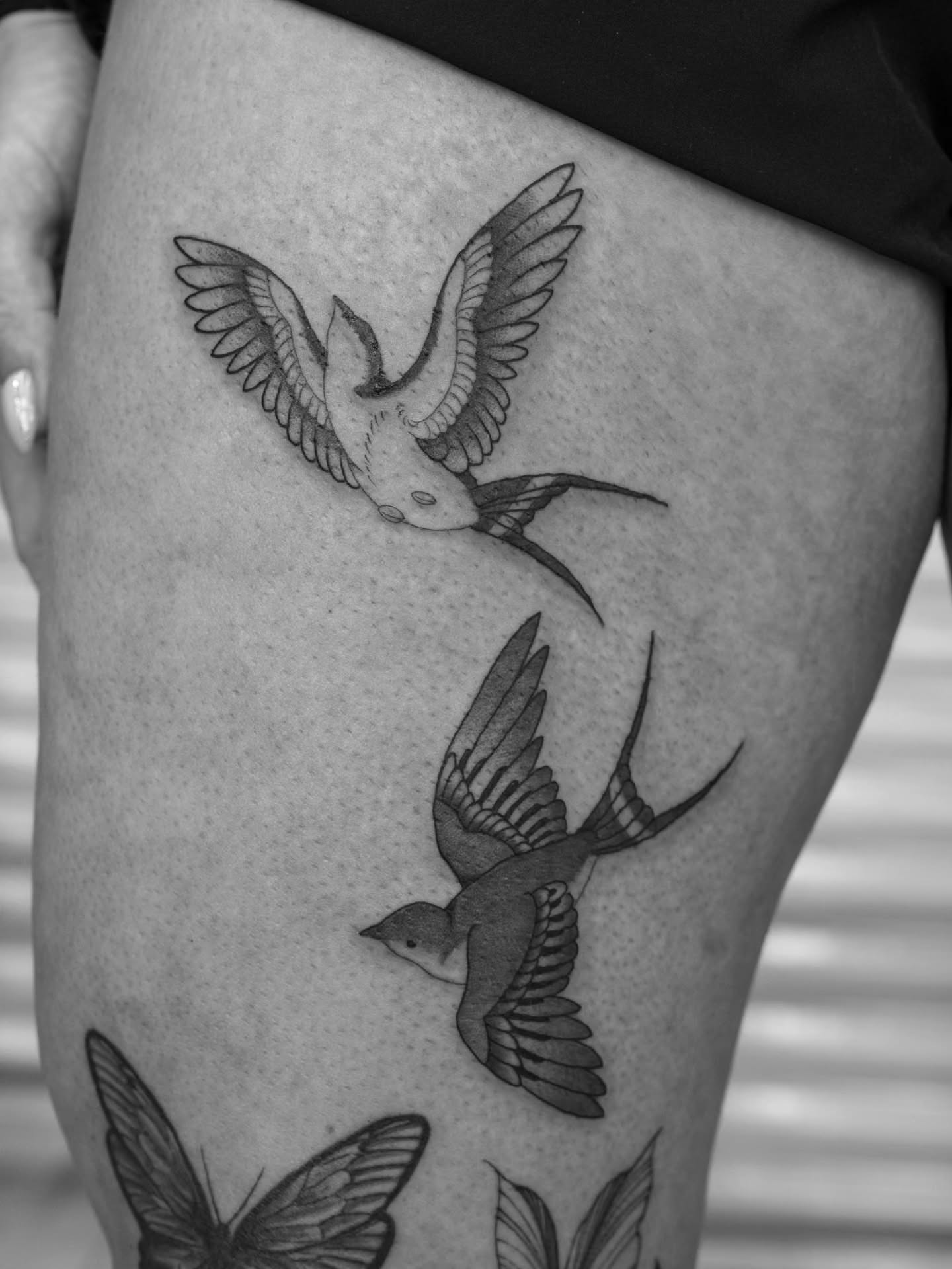Tattoo by @bramadey — black_and_grey