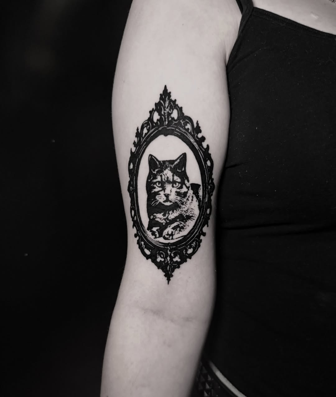 Tattoo by @boniaart — black_and_grey, realism