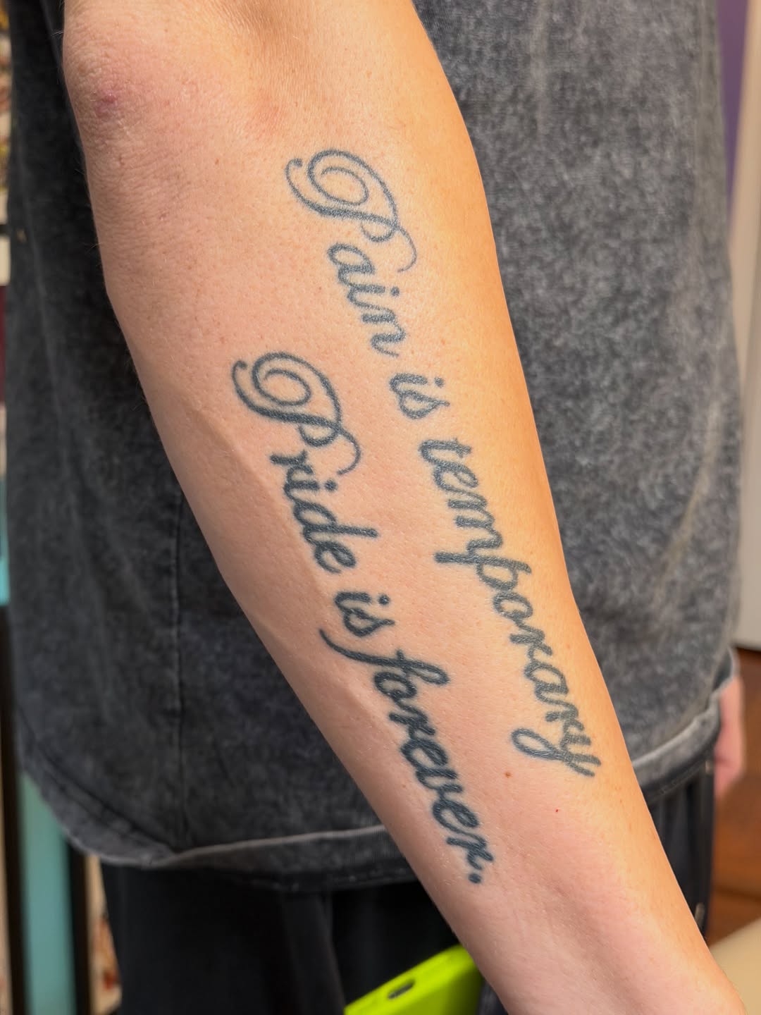Tattoo by @nickmorantattooer — lettering_script, chicano