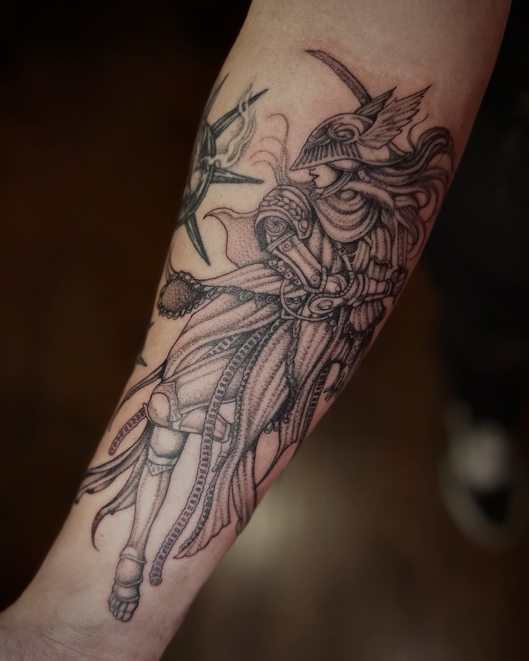 Tattoo by @racheltruskotattoos — black_and_grey, realism