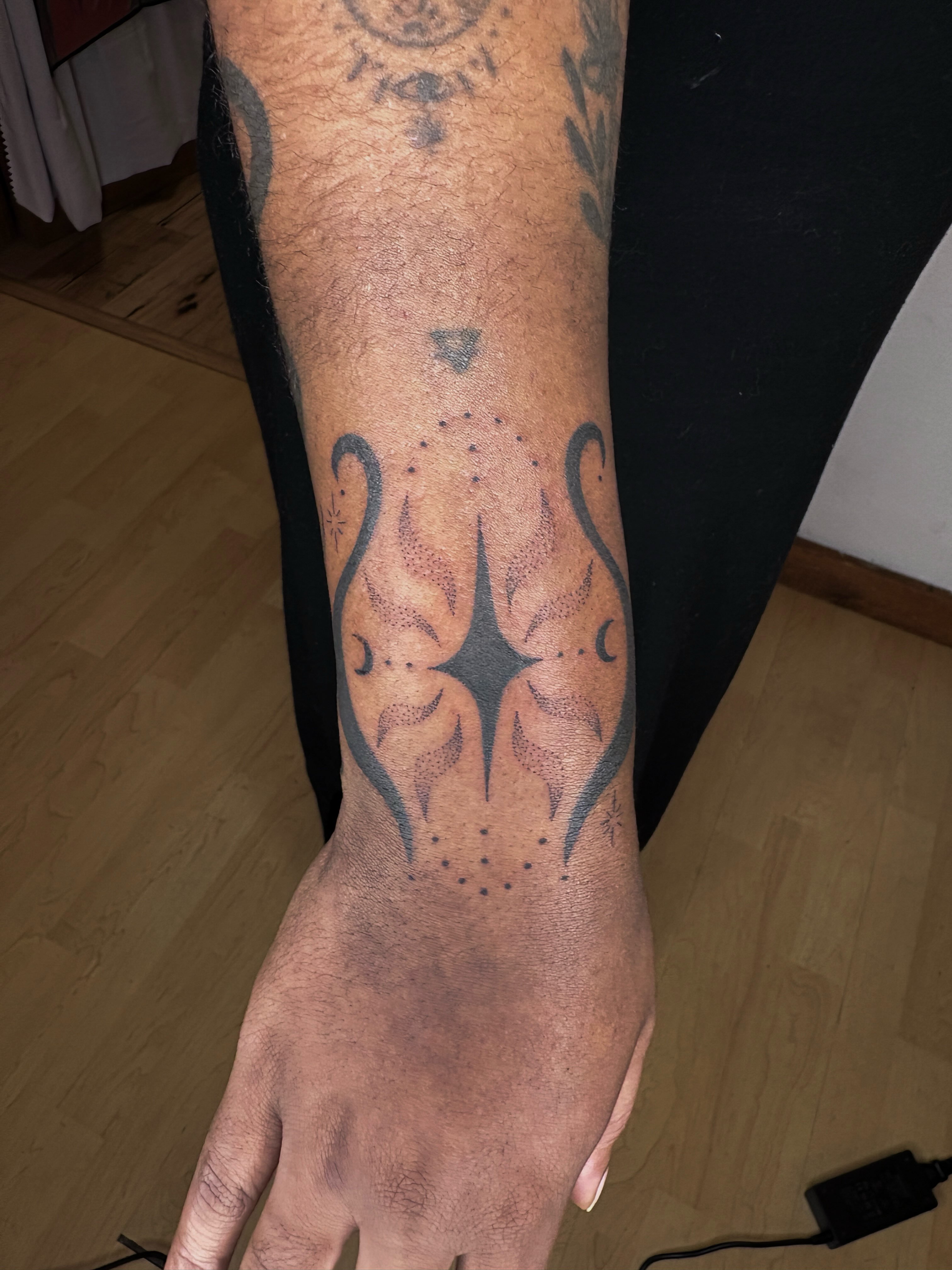 Octopus dotwork tattoo on the forearm by natalie