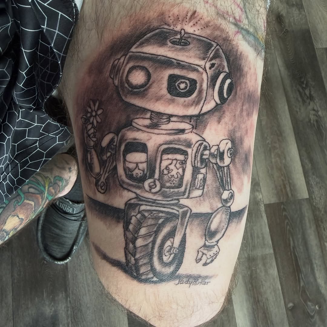 Tattoo by @matthewgtattoos — black_and_grey, realism