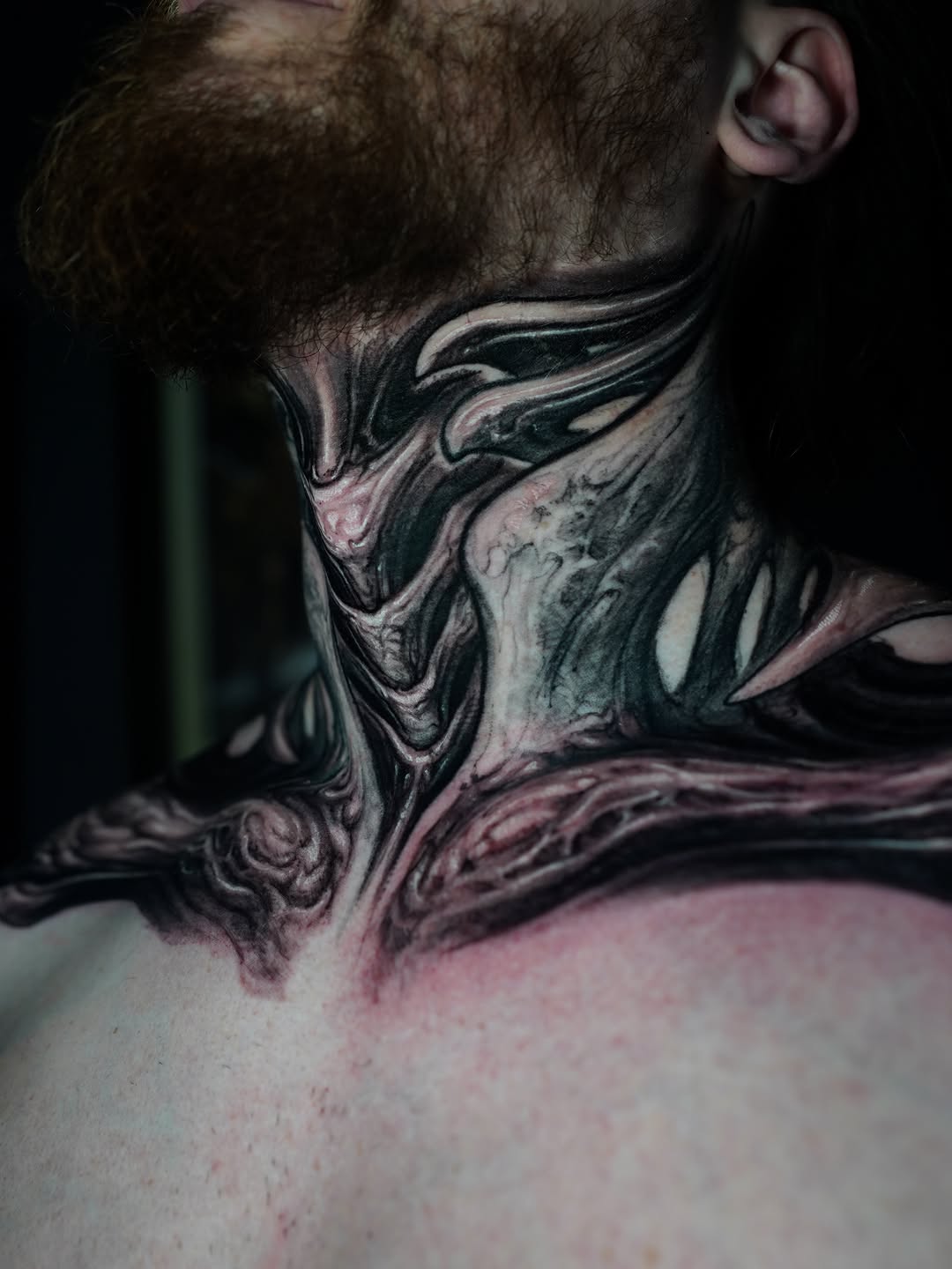 Tattoo by @roman_hide — black_and_grey, dark_realism