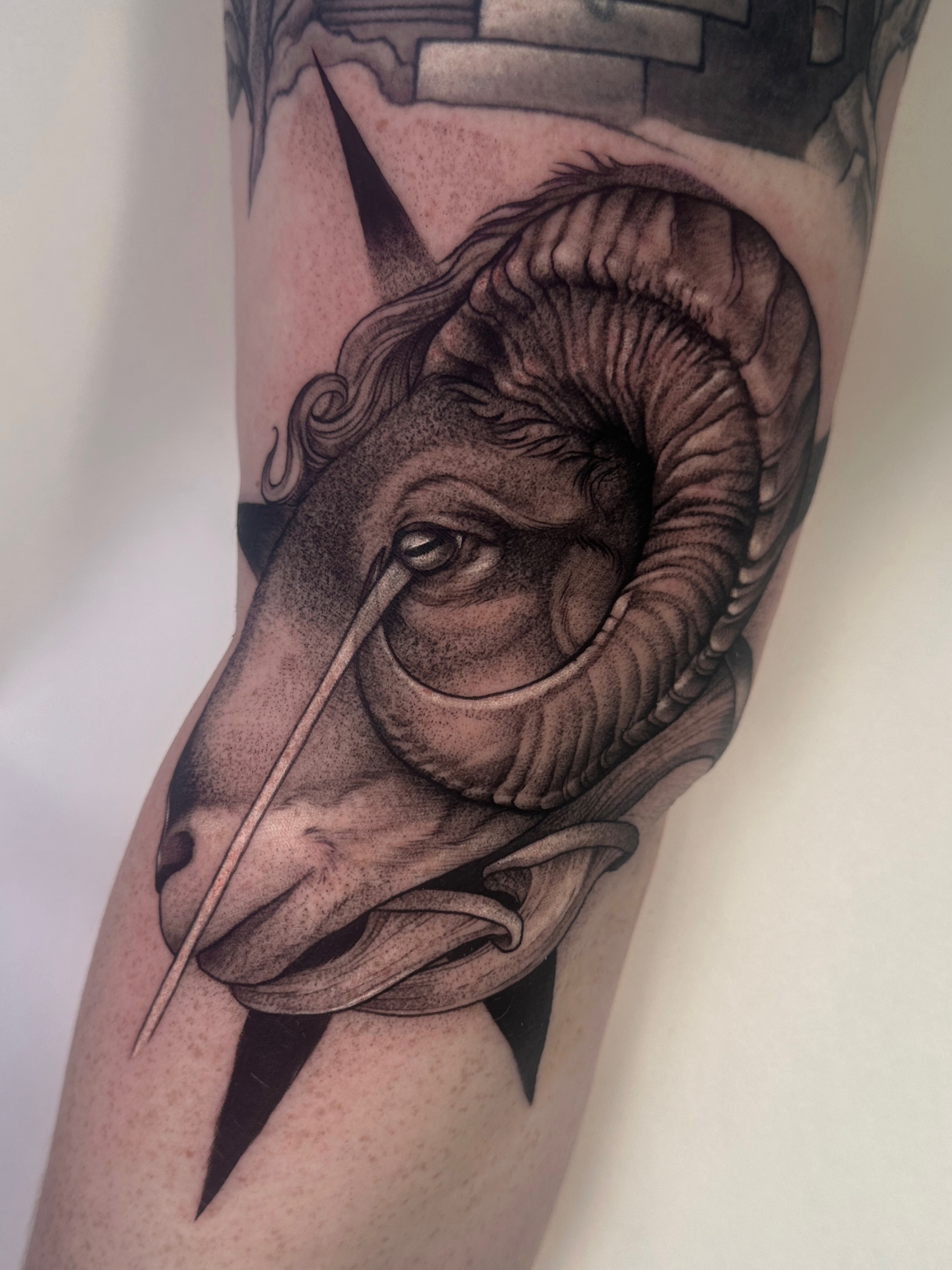 Tattoo by @grimmyweep — realism, black_and_grey