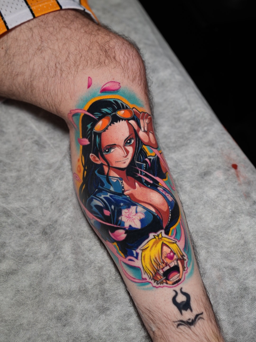 Anime character anime tattoo on the forearm by CRISTIAN AMORES シ