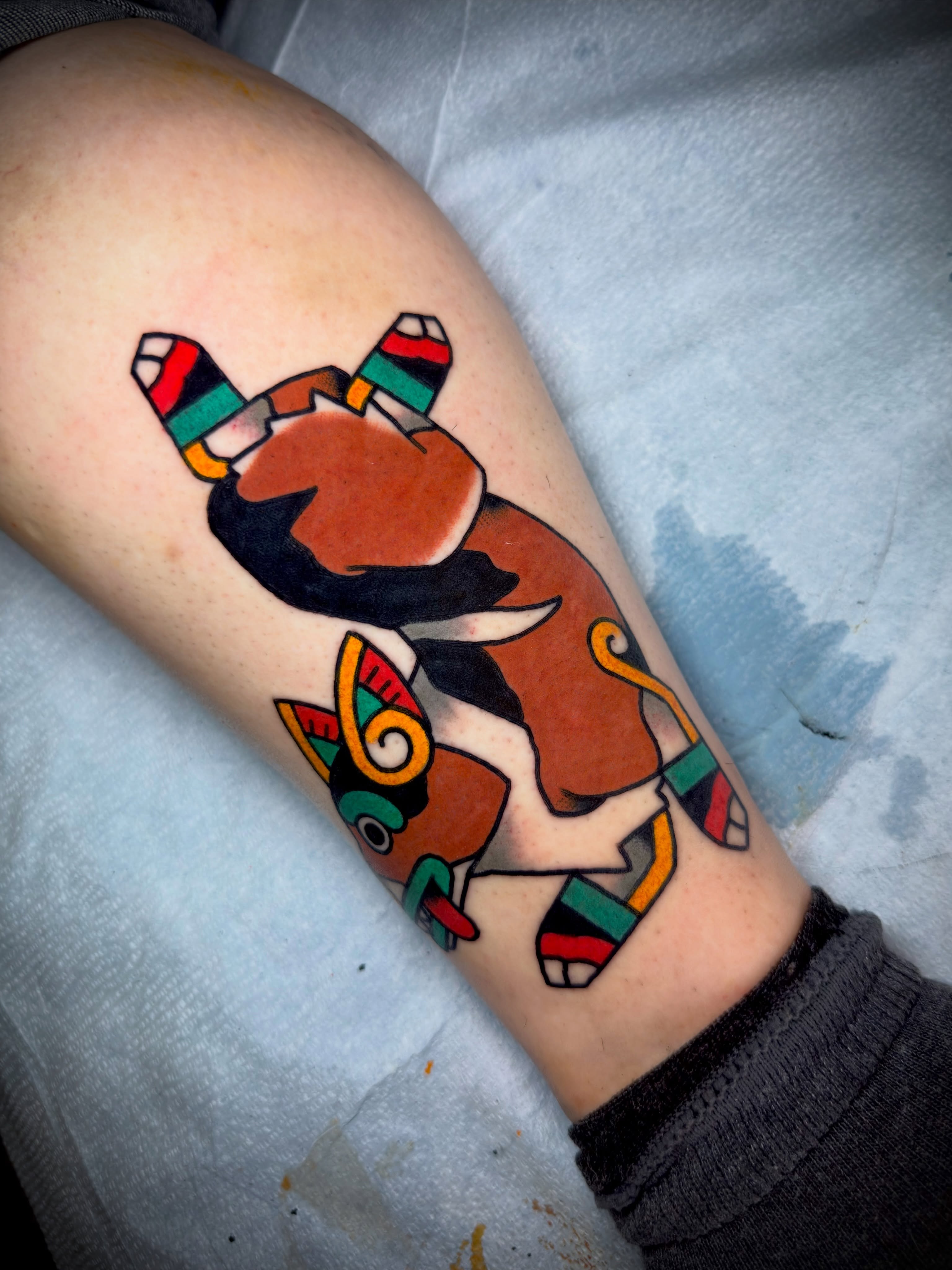 Tattoo by @_losifer — american_traditional, geometric