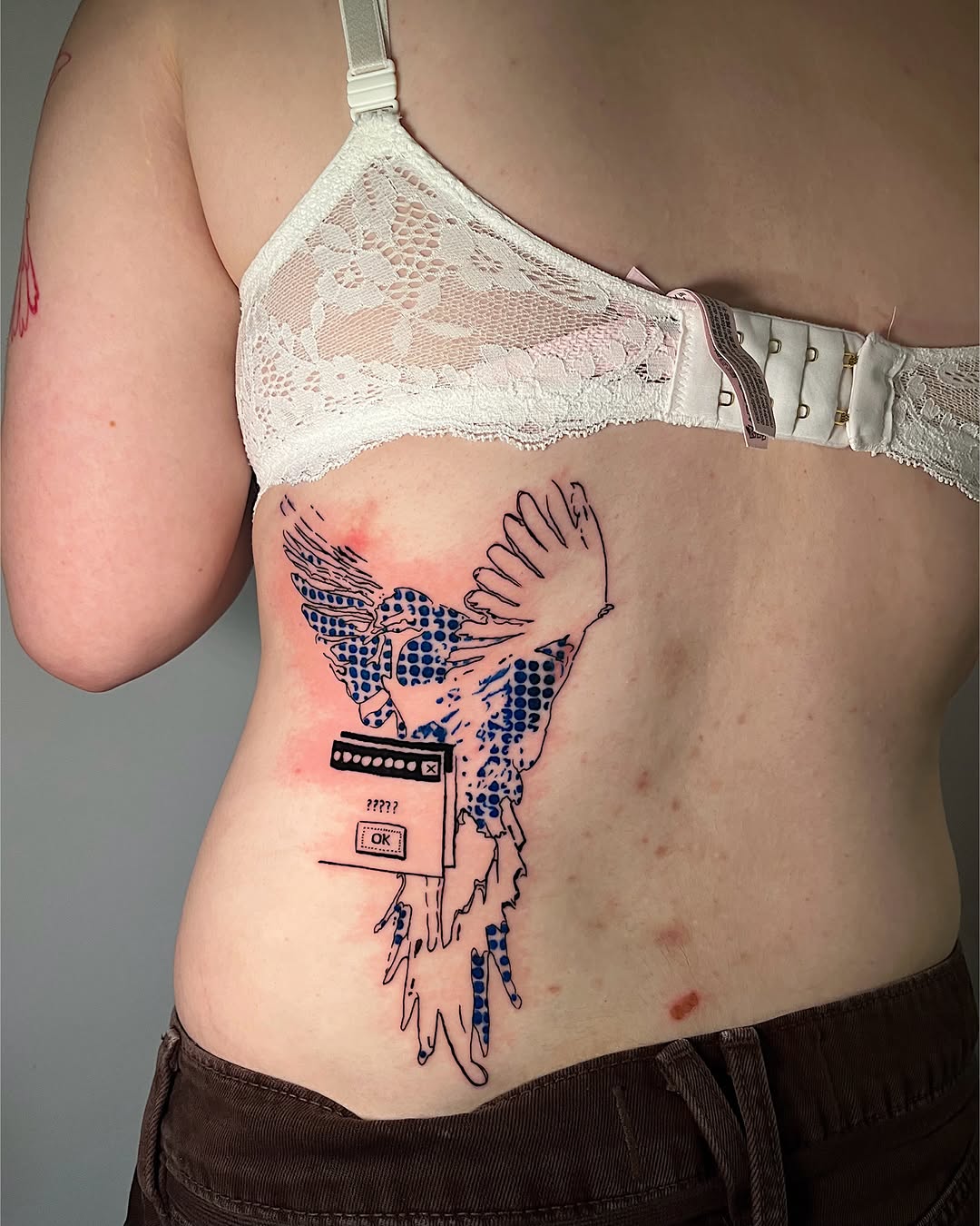 Tattoo by @sugarscab — blackwork, geometric