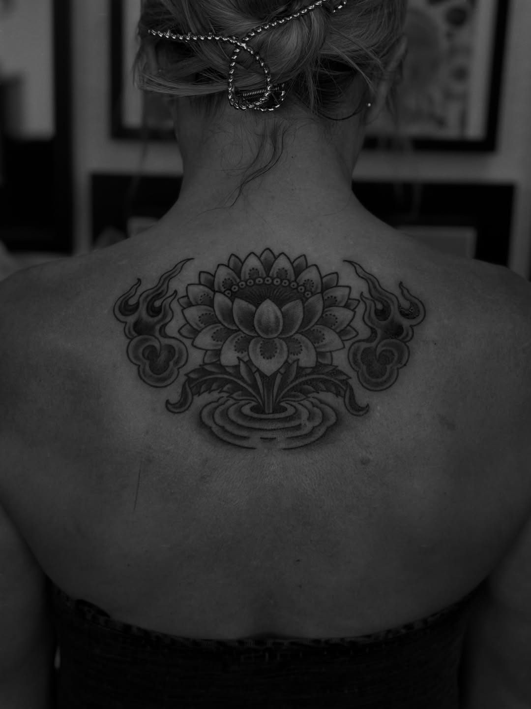 Tattoo by @benkarnofsky — black_and_grey, ornamental