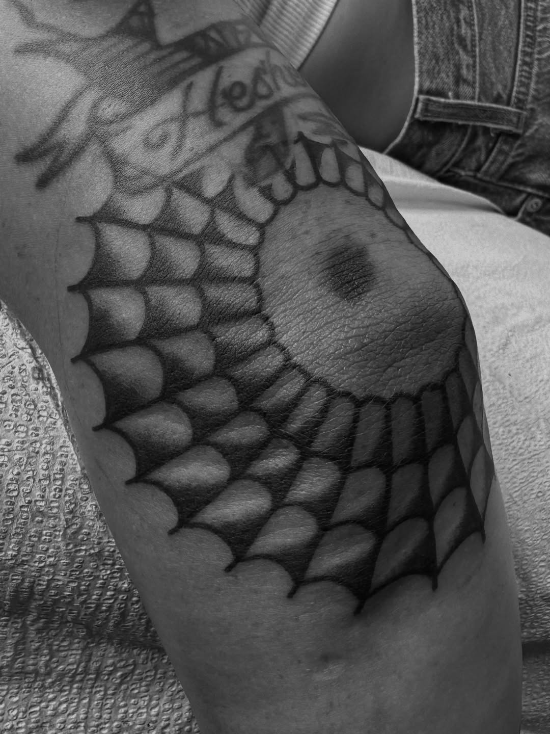 Tattoo by @benkarnofsky — black_and_grey, geometric
