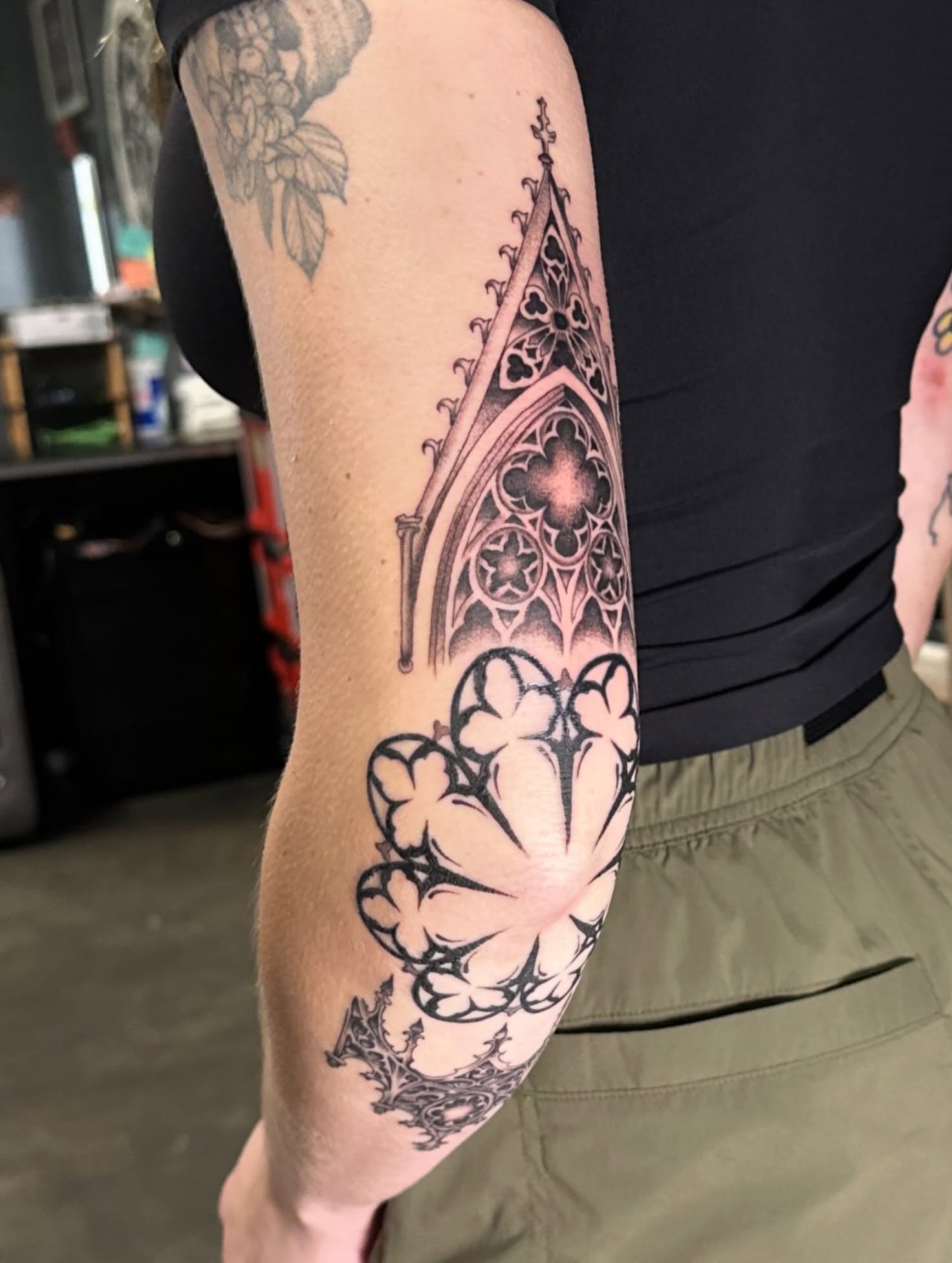 Tattoo by @fkkingwickedtattoos — blackwork, ornamental