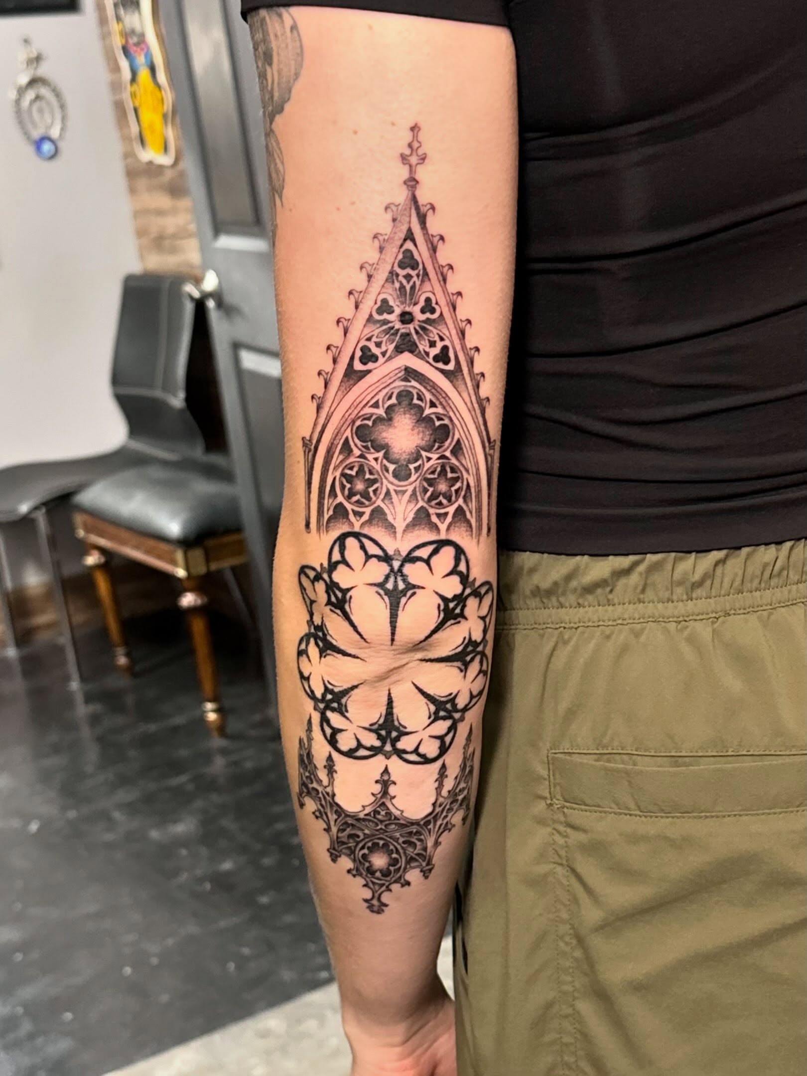 Tattoo by @fkkingwickedtattoos — blackwork, ornamental