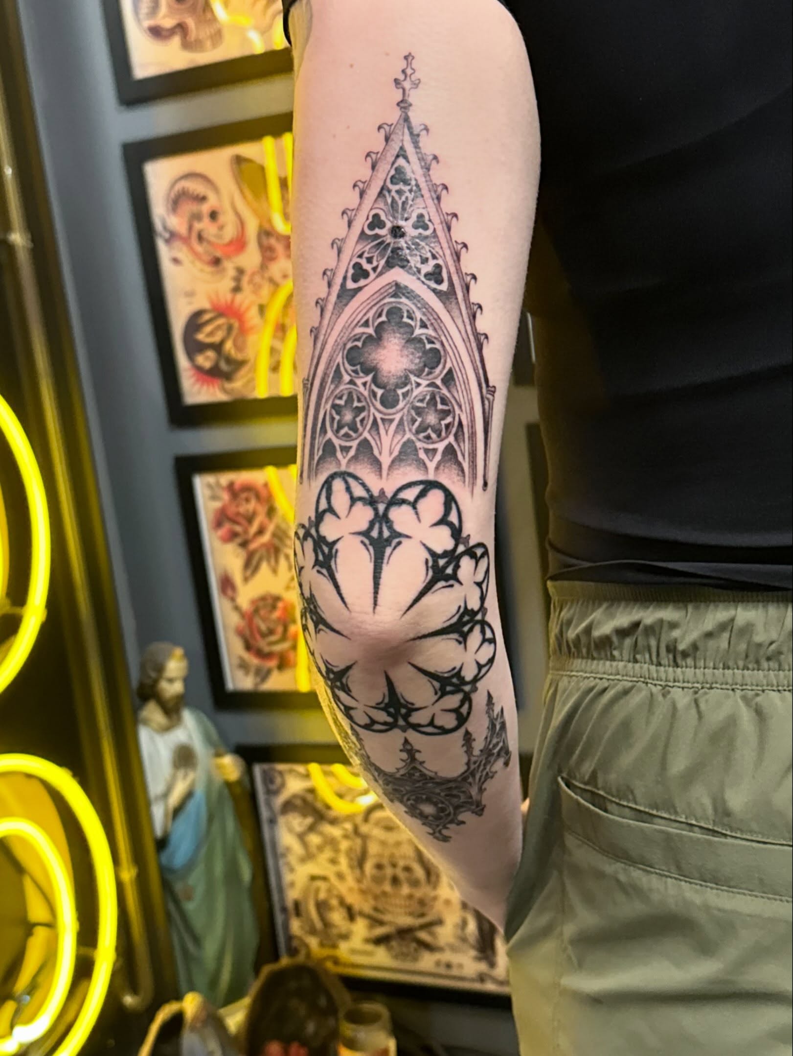 Tattoo by @fkkingwickedtattoos — blackwork, ornamental