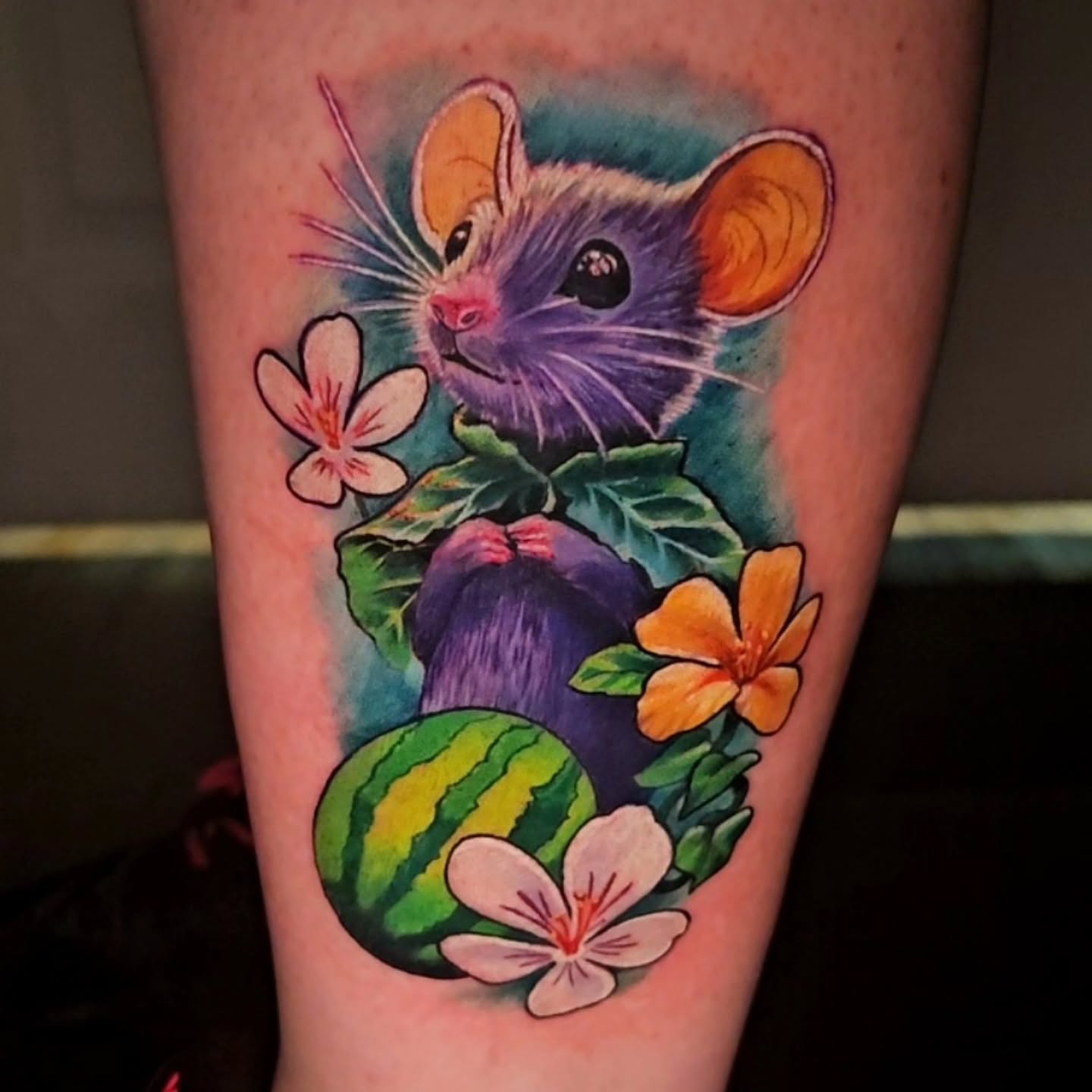Tattoo by @nickcabanatattoos — watercolor