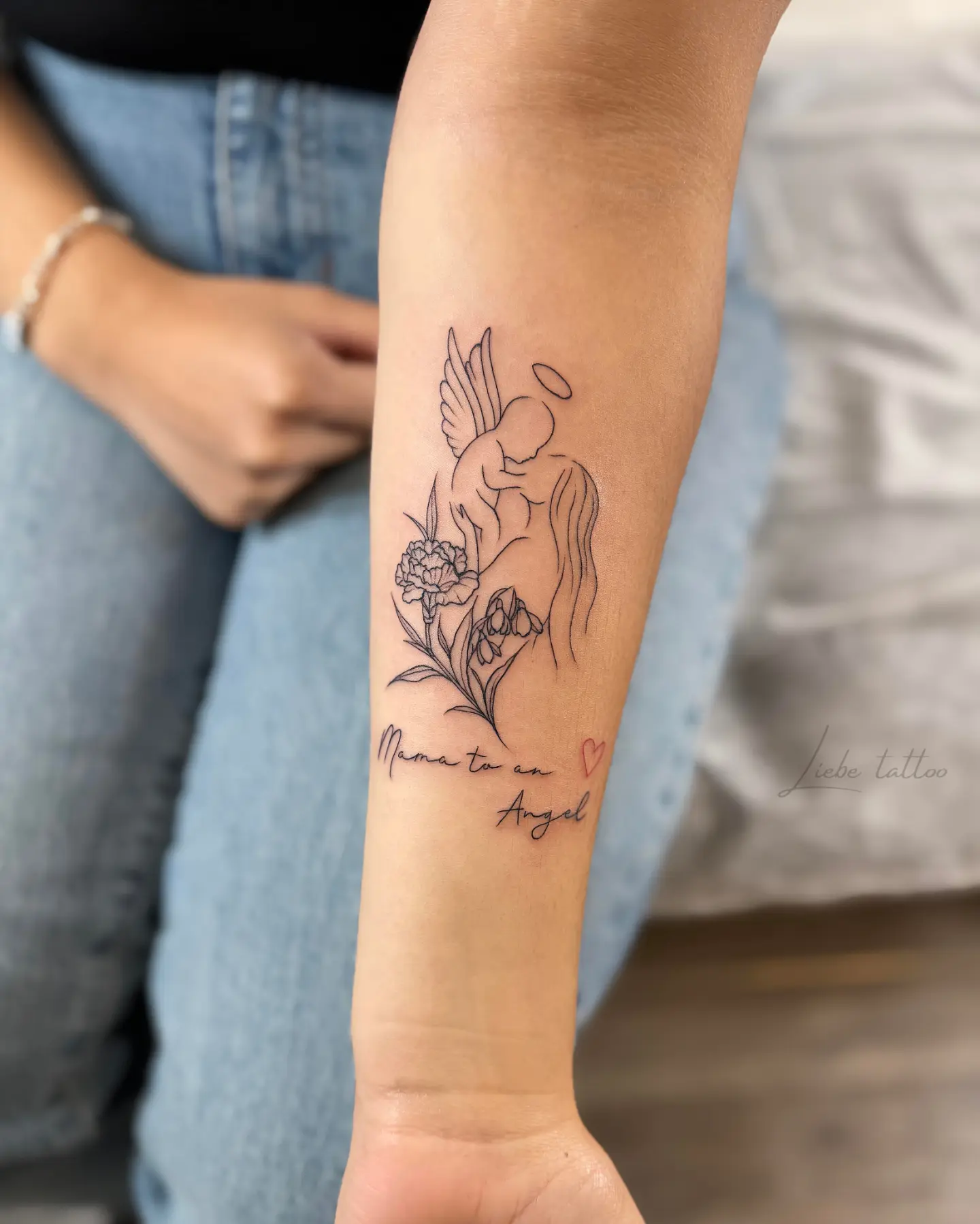 Tattoo by @liebe_tattoo — fine_line, black_and_grey
