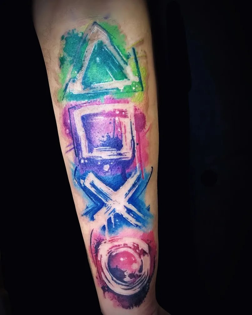Tattoo by @krisnotch_tattoo — watercolor