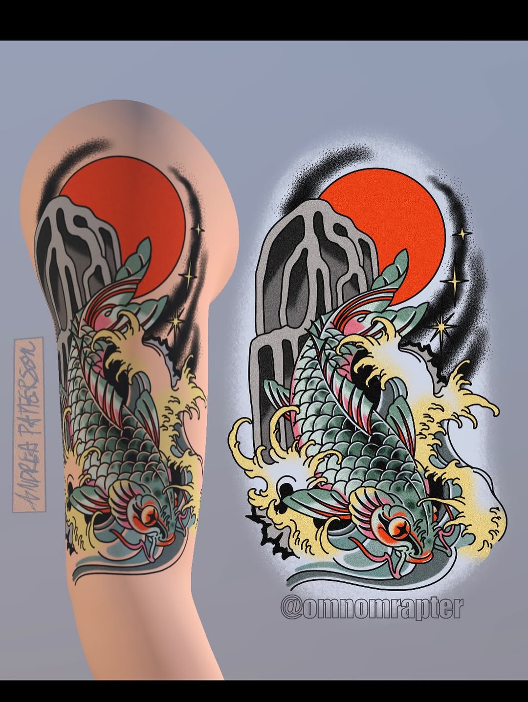 Tattoo by @omnomrapter — japanese_irezumi, neo_traditional