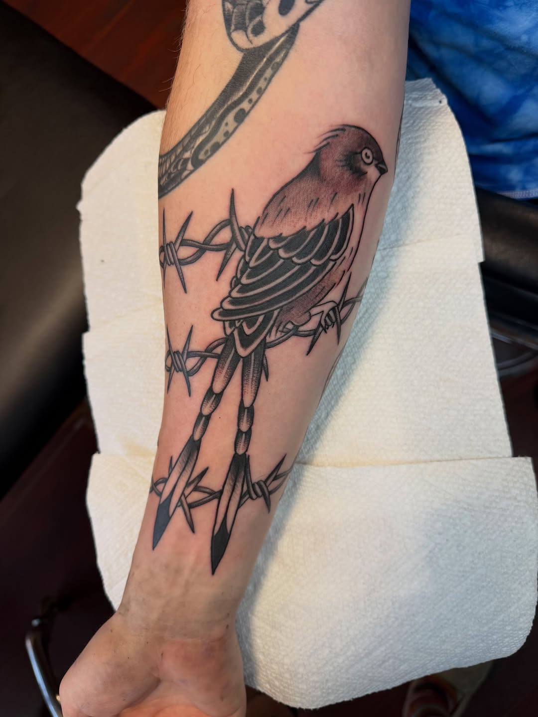 Tattoo by @evanvtattoos — american_traditional, black_and_grey