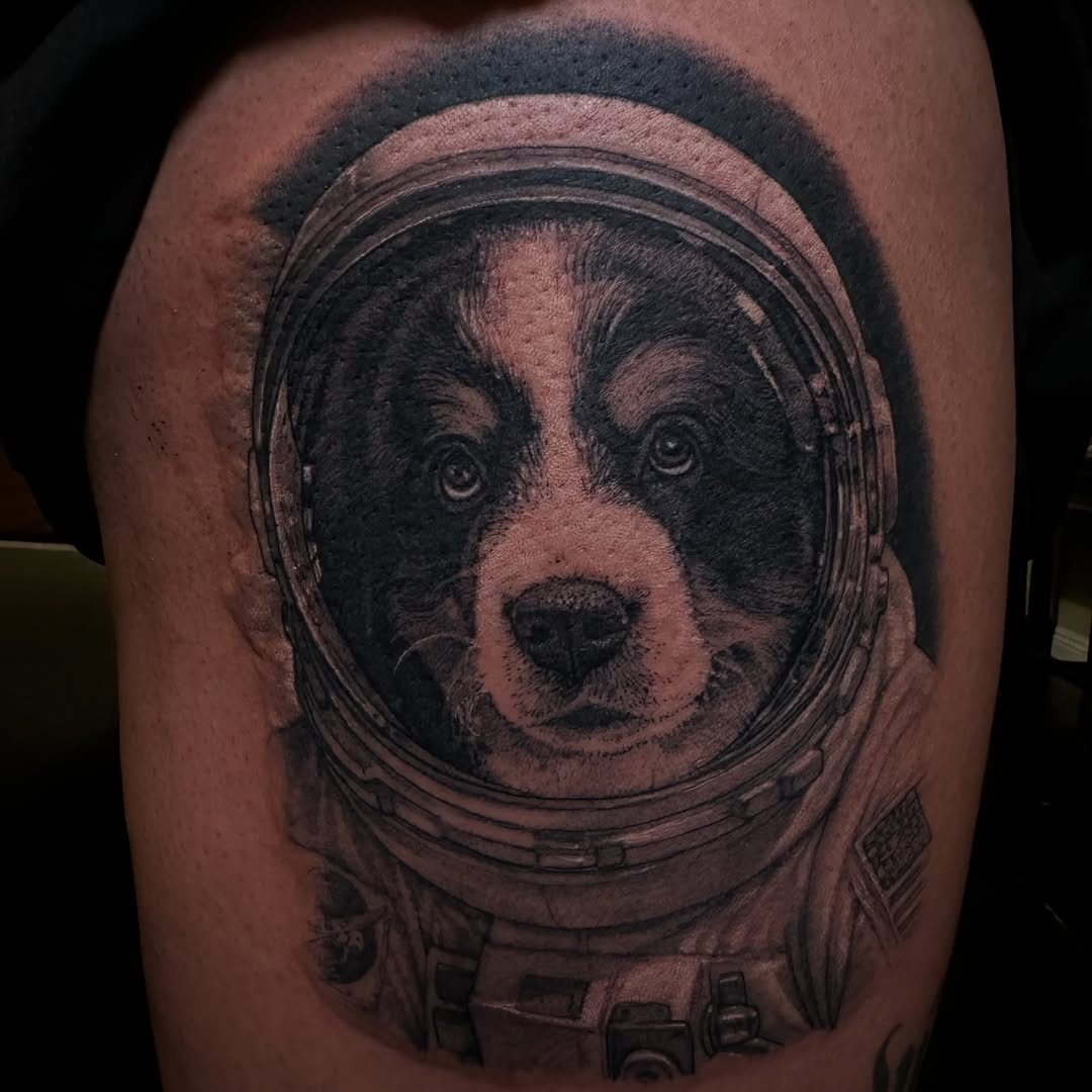 Tattoo by @justinhendrick — realism, black_and_grey