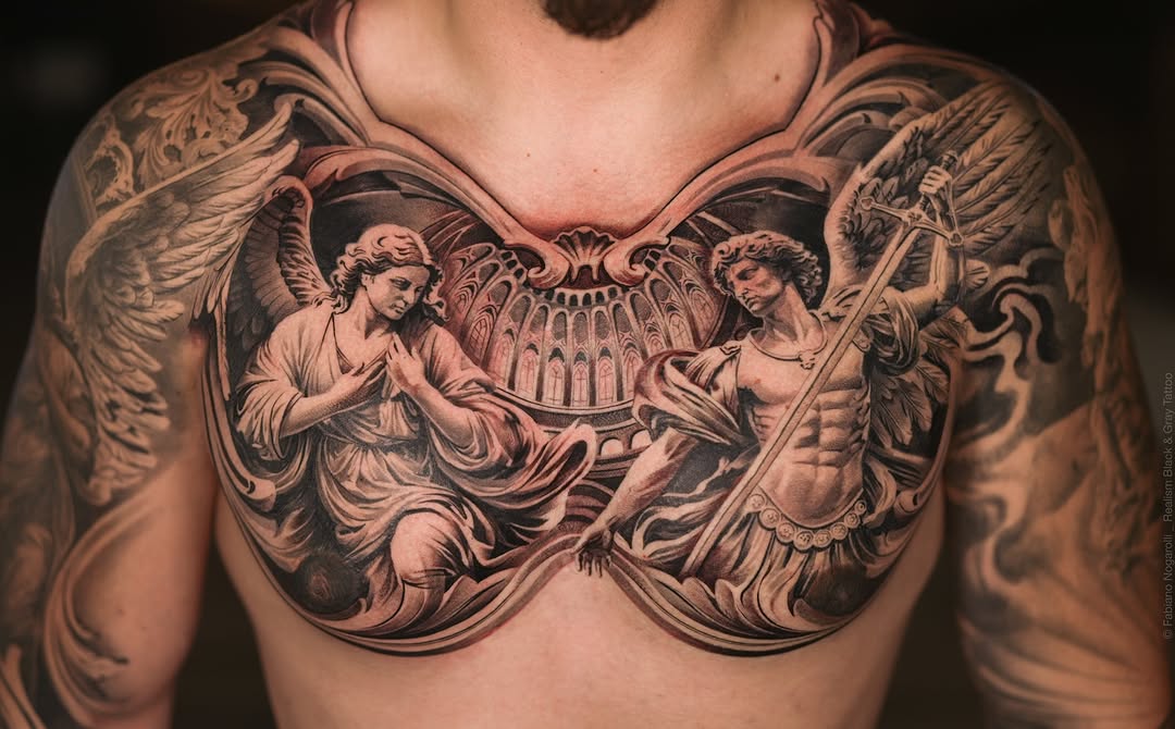 Tattoo by @nogarolli_tattoo — realism, black_and_grey
