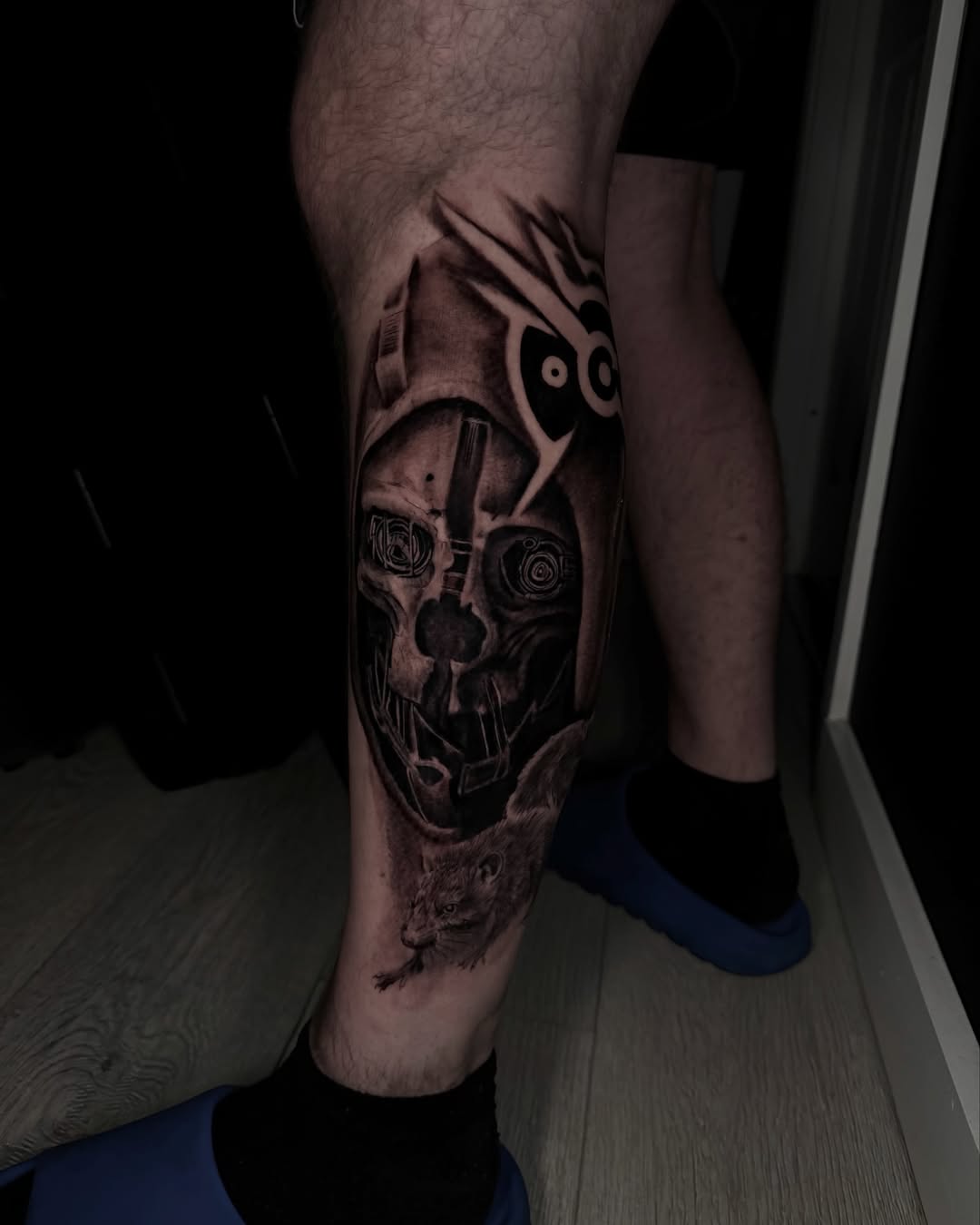 Tattoo by @deadeyetattoos — black_and_grey, geometric