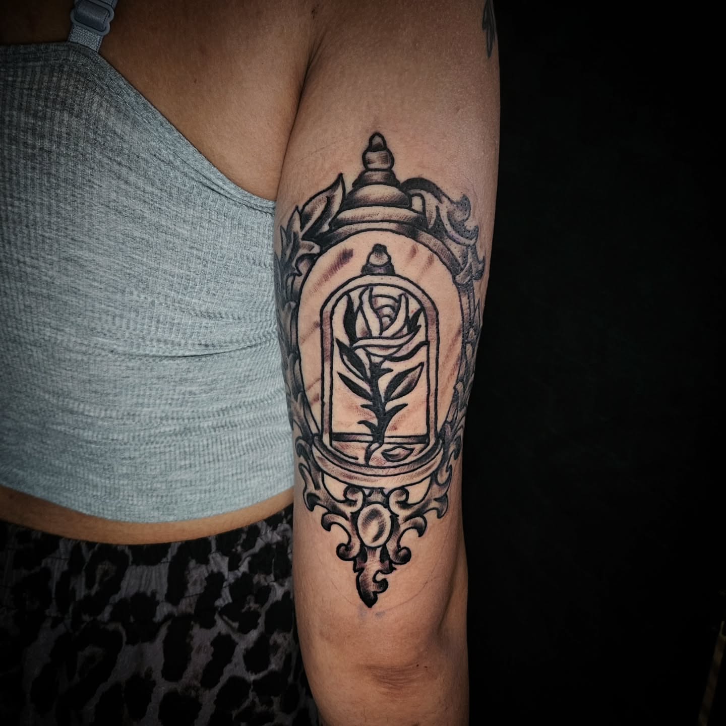 Tattoo by @celinaward — black_and_grey