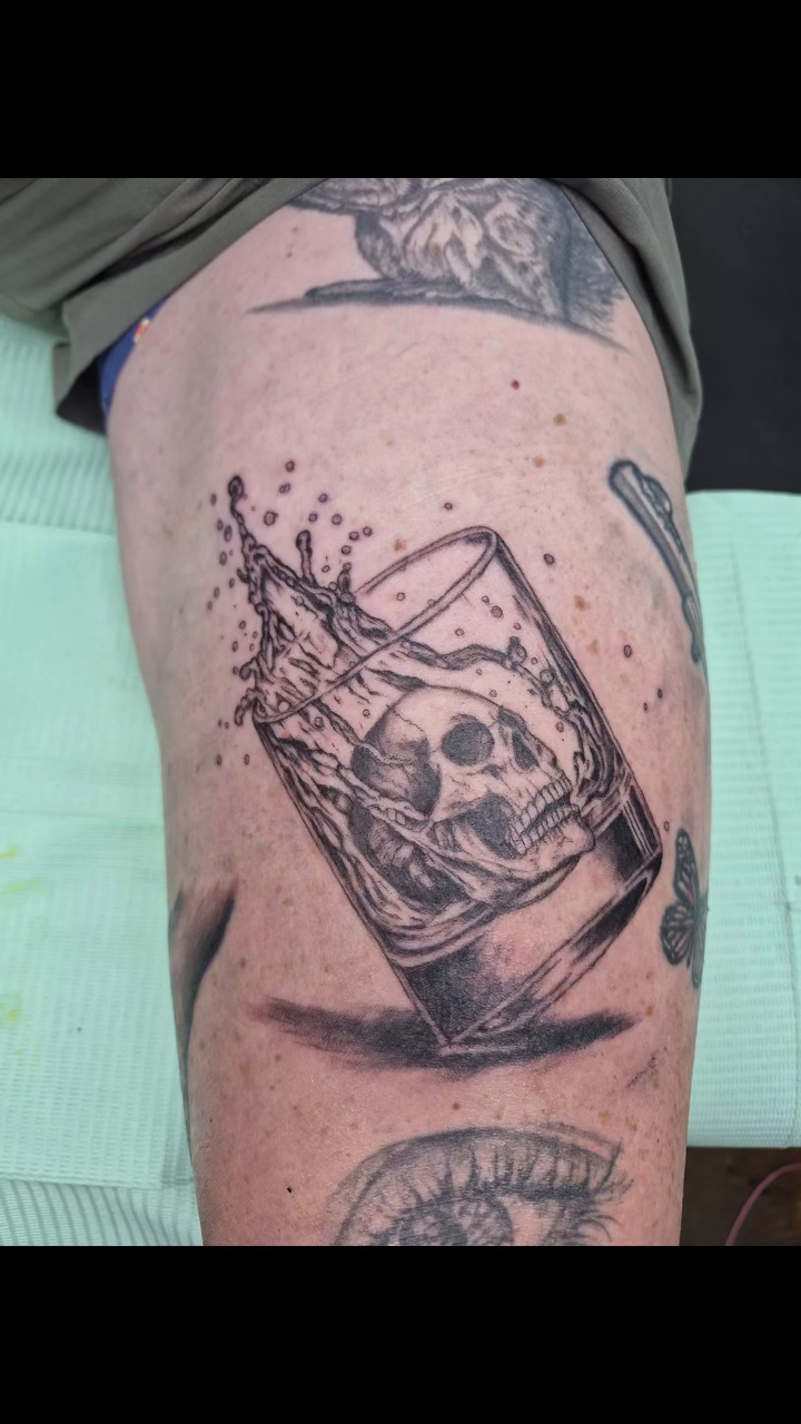 Tattoo by @therealchrisbell — realism, black_and_grey